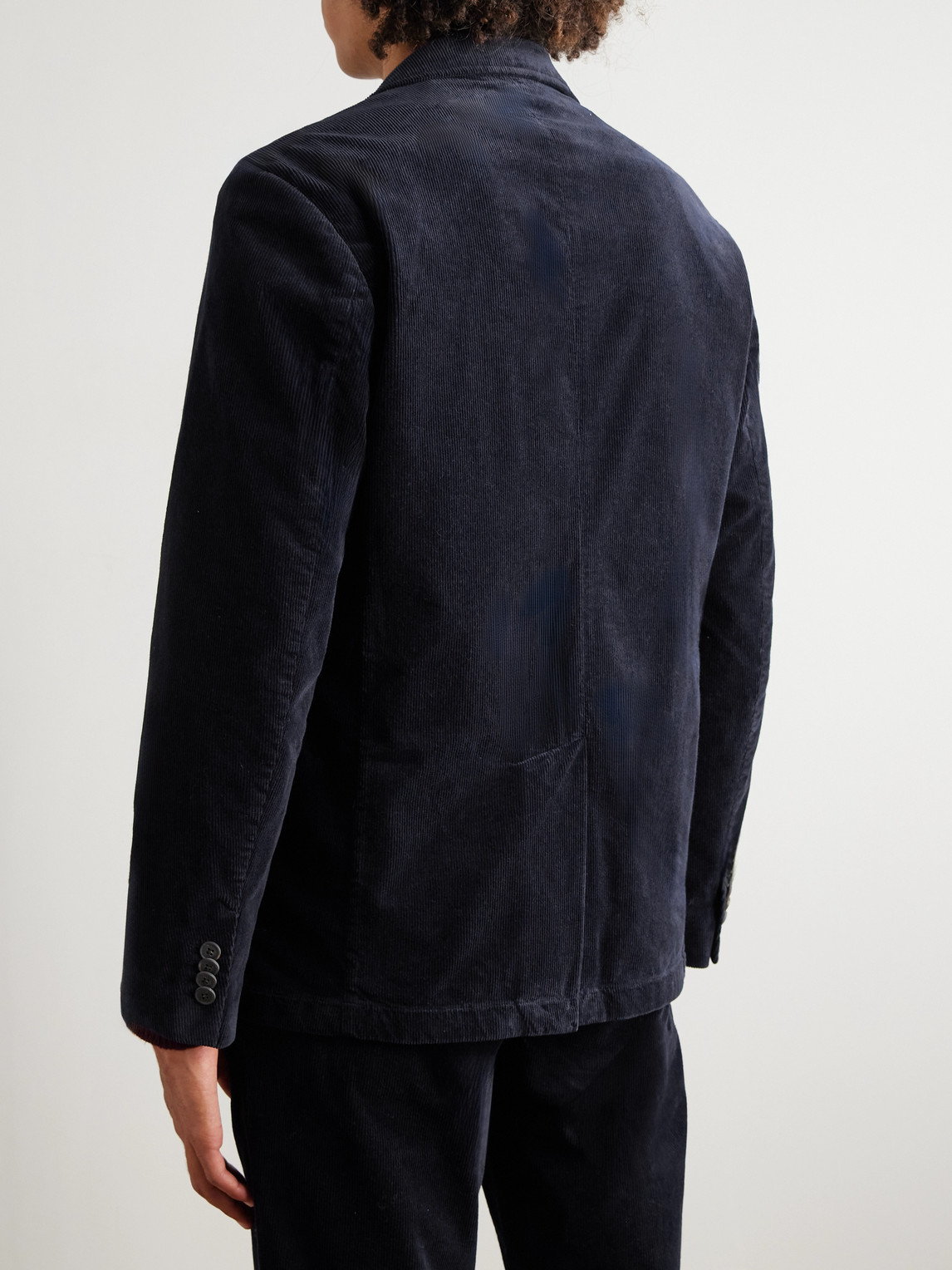 Sunspel Cotton-blend Corduroy Blazer In Blue