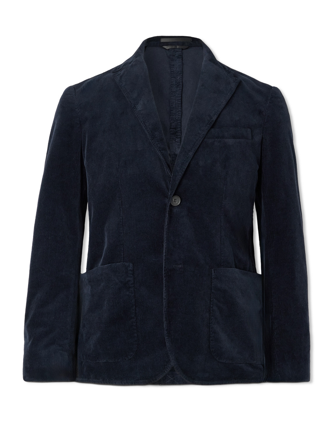 Sunspel Cotton-blend Corduroy Blazer In Blue