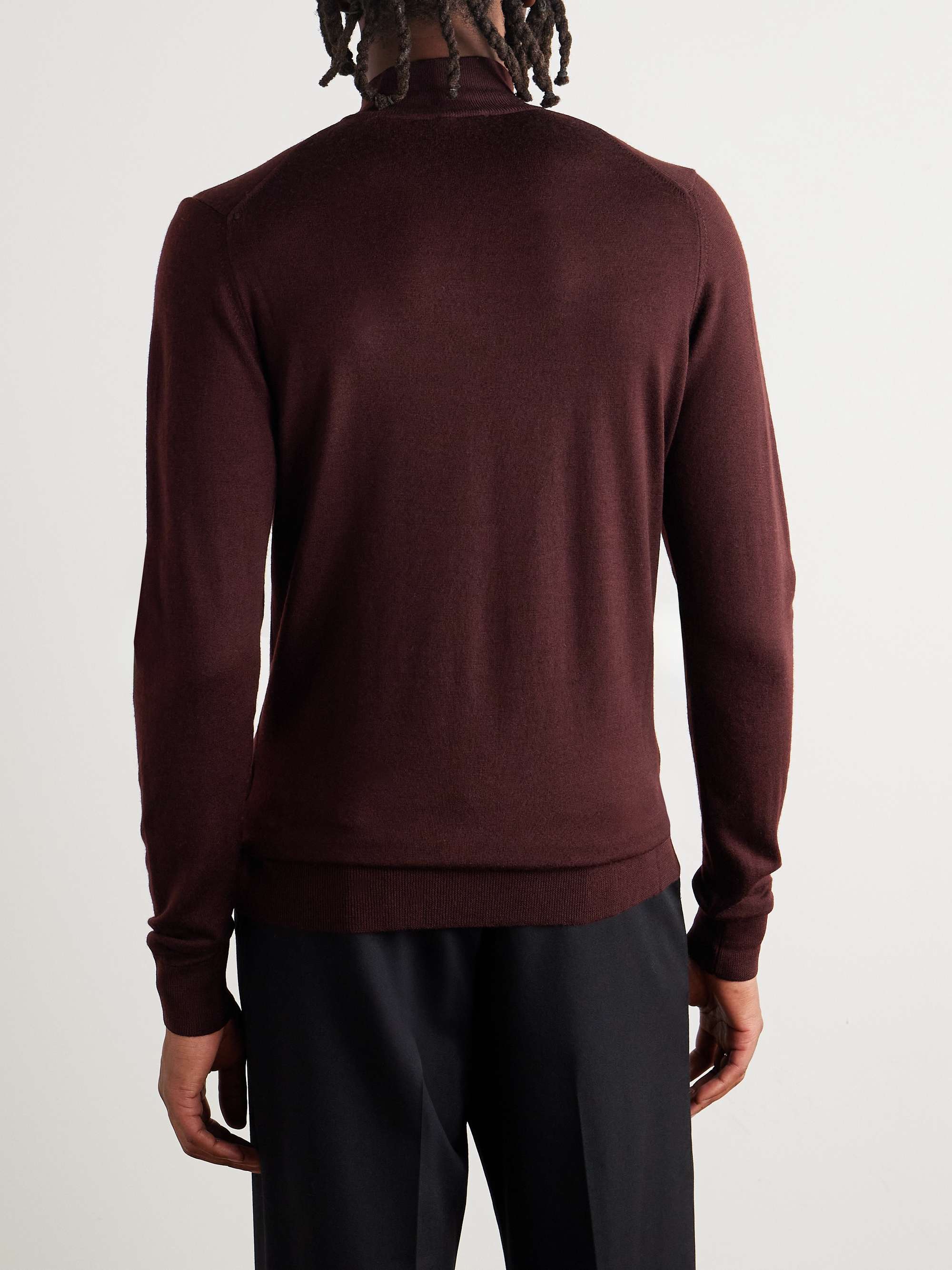SUNSPEL Cotton-Jersey Half-Zip Sweatshirt