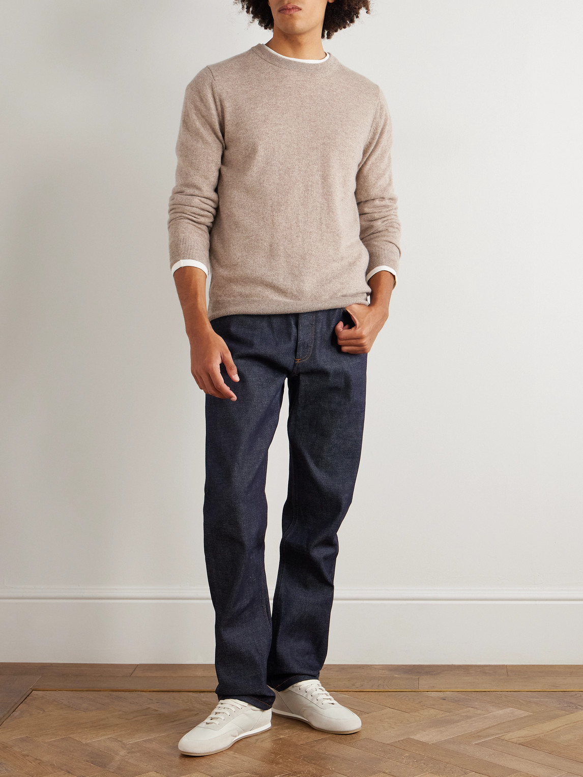 Sunspel Cashmere Sweater In Multi