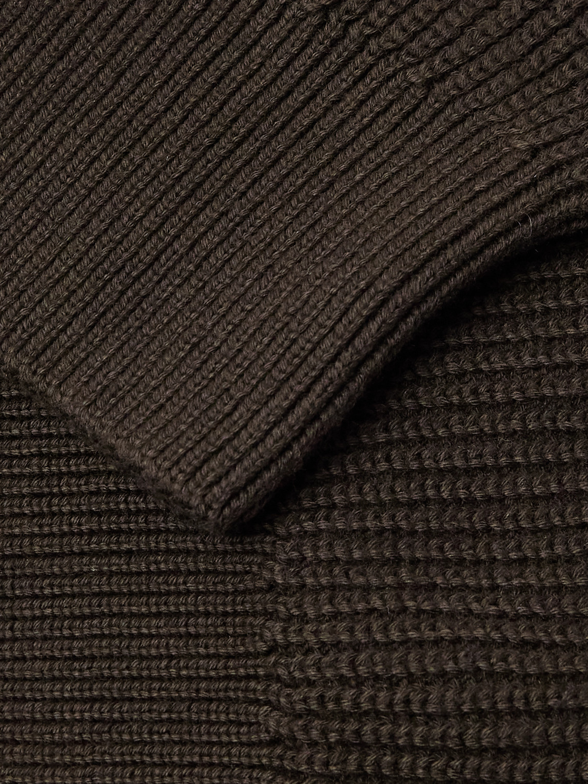 Sunspel Ribbed Cotton Sweater In Multi