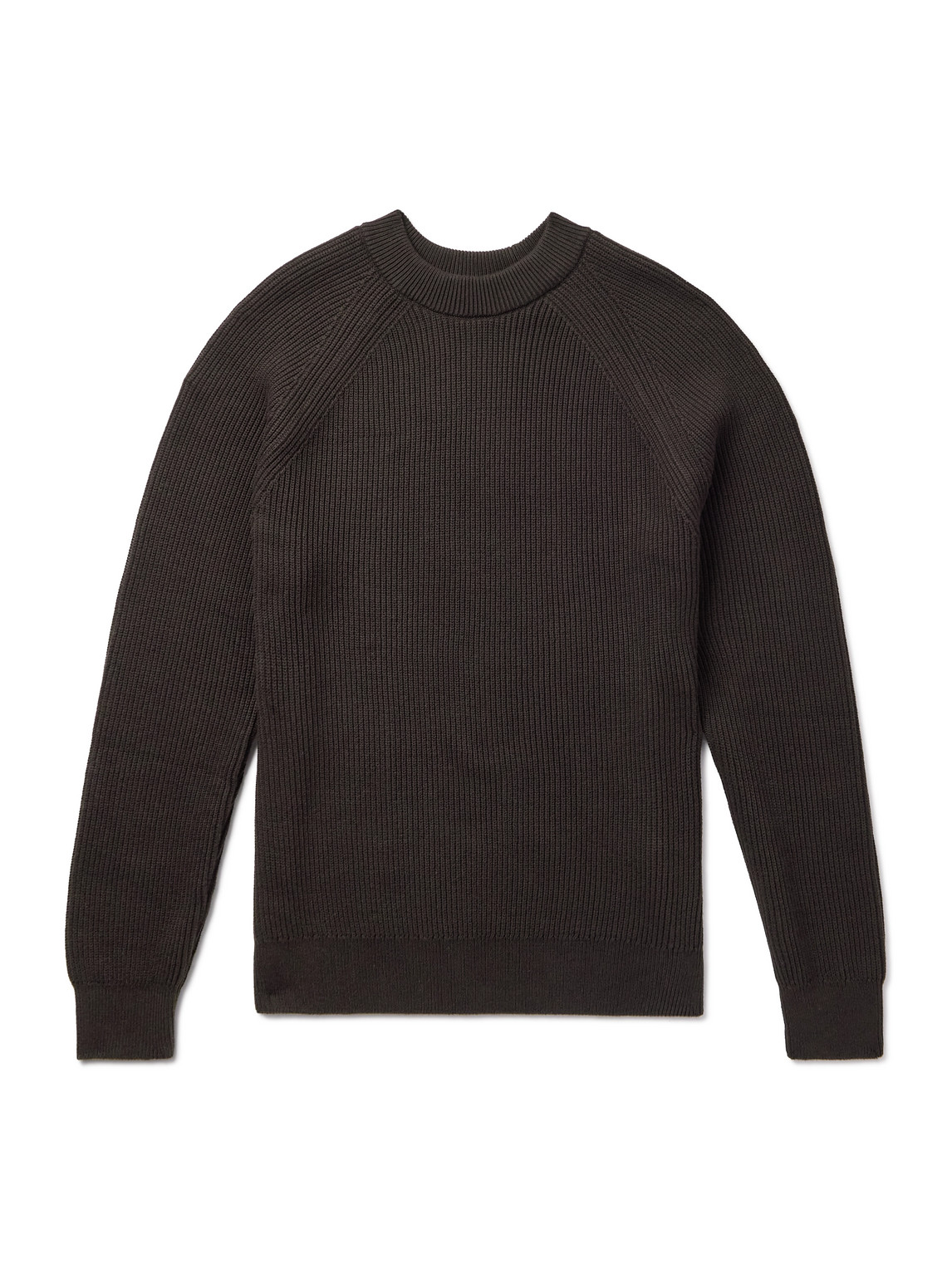 Sunspel Ribbed Cotton Sweater In Multi