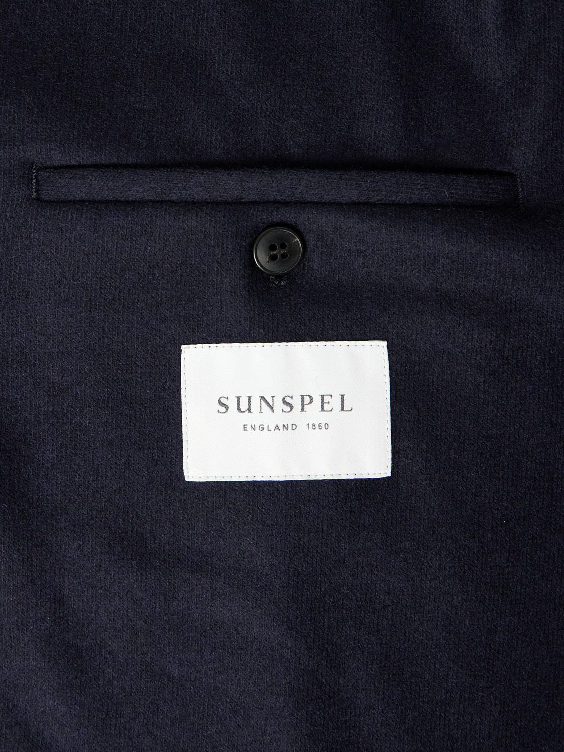 Sunspel Boiled-wool Blazer In Blue