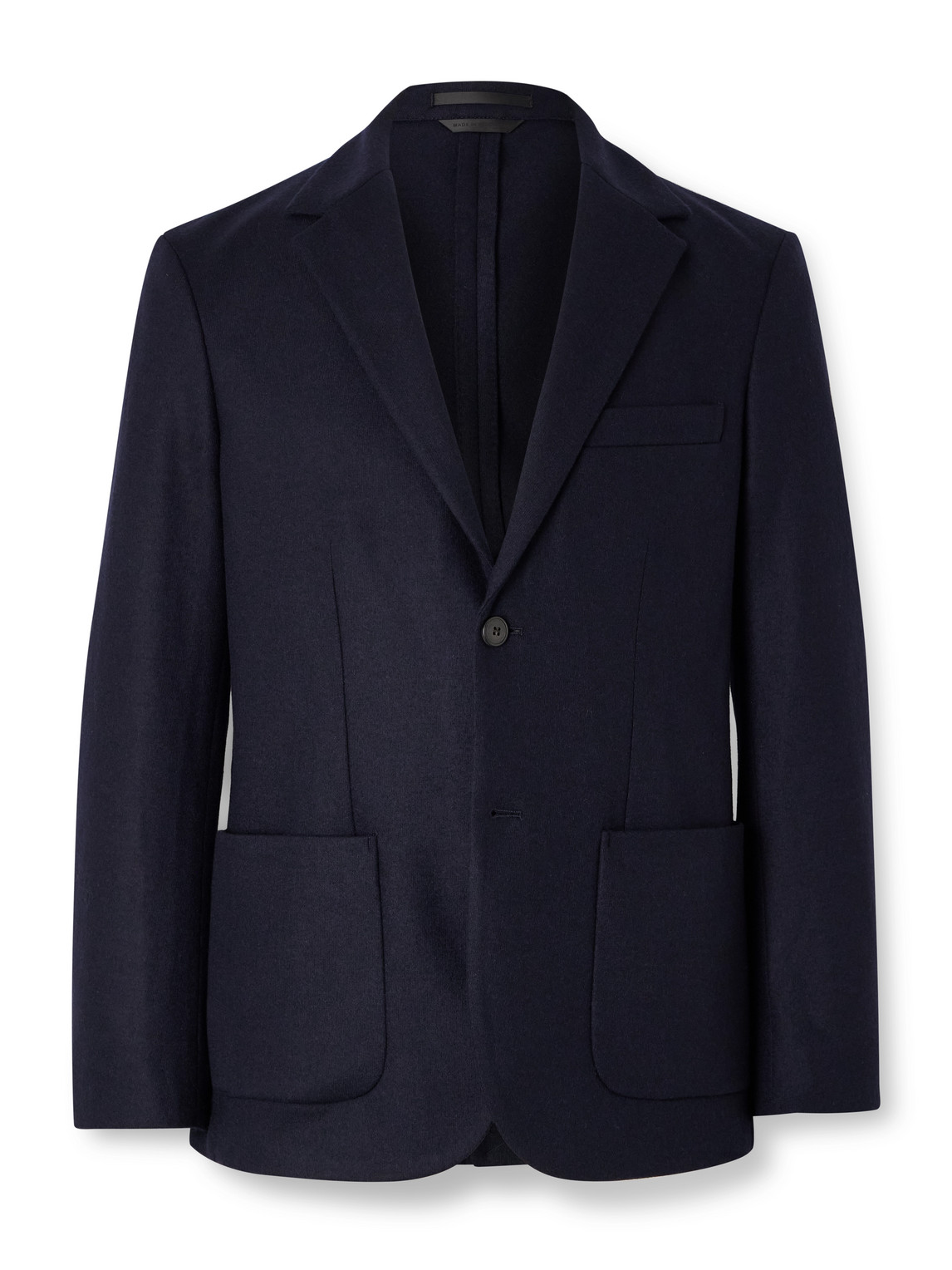 Sunspel Boiled-wool Blazer In Blue