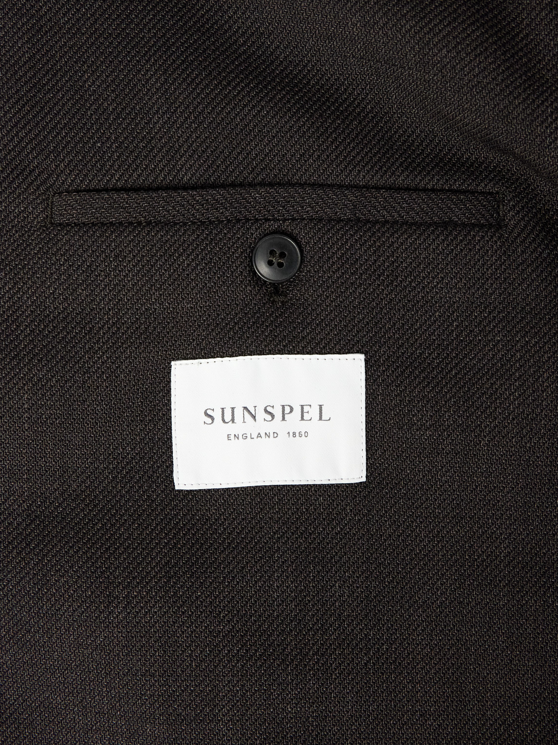 Sunspel Wool-blend Suit Jacket In Brown
