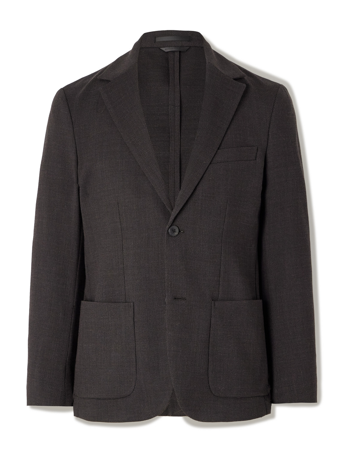 Sunspel Wool-blend Suit Jacket In Brown