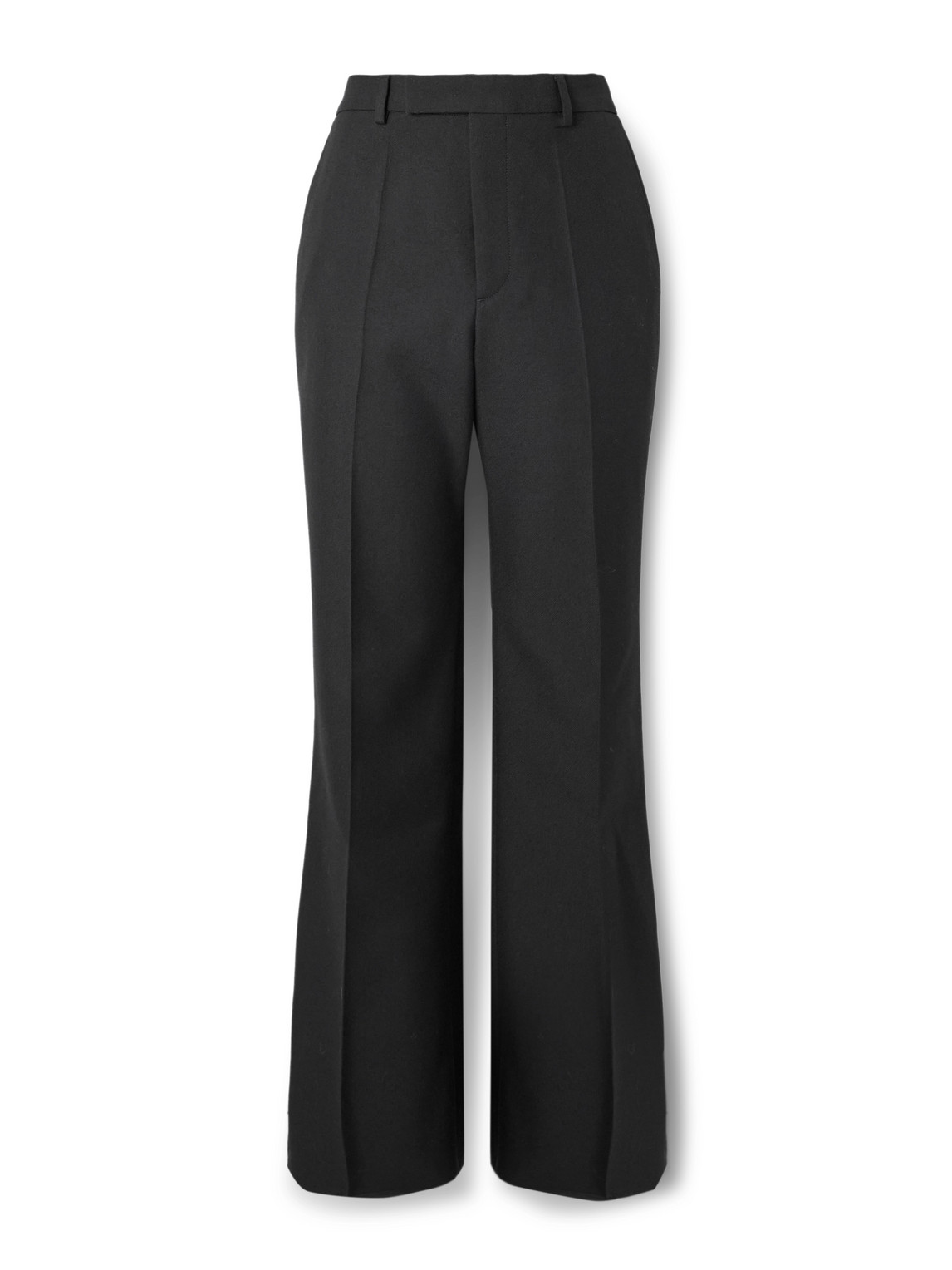 Valentino Flared Twill Trousers In Black