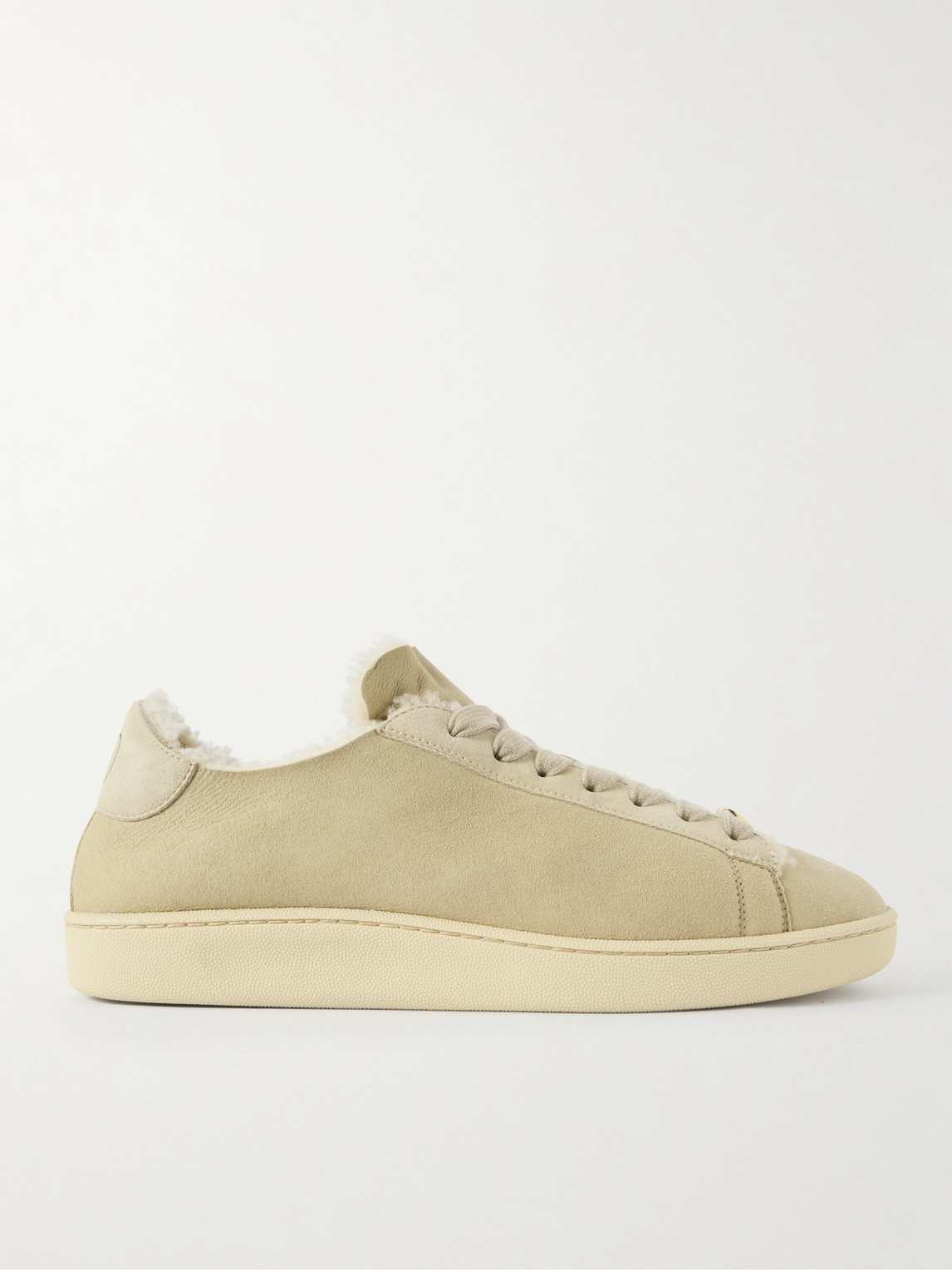 Valentino Garavani Shearling-Lined Suede Sneakers - Men