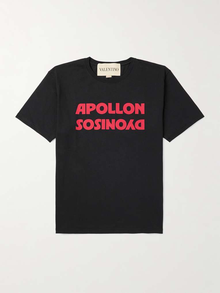 Valentino Garavani — Printed Cotton-Jersey T-Shirt