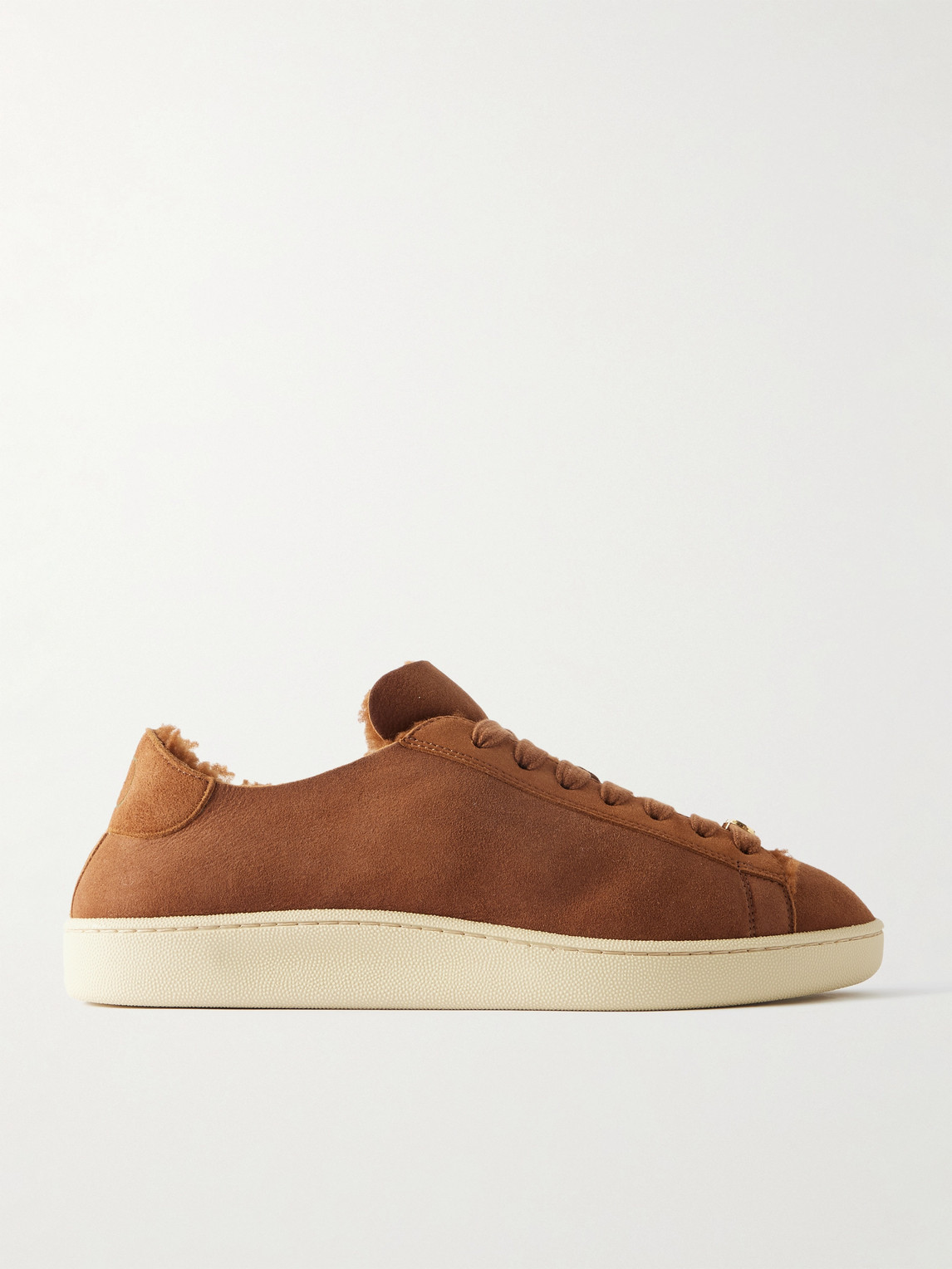 Valentino Garavani Shearling-Lined Suede Sneakers - Men