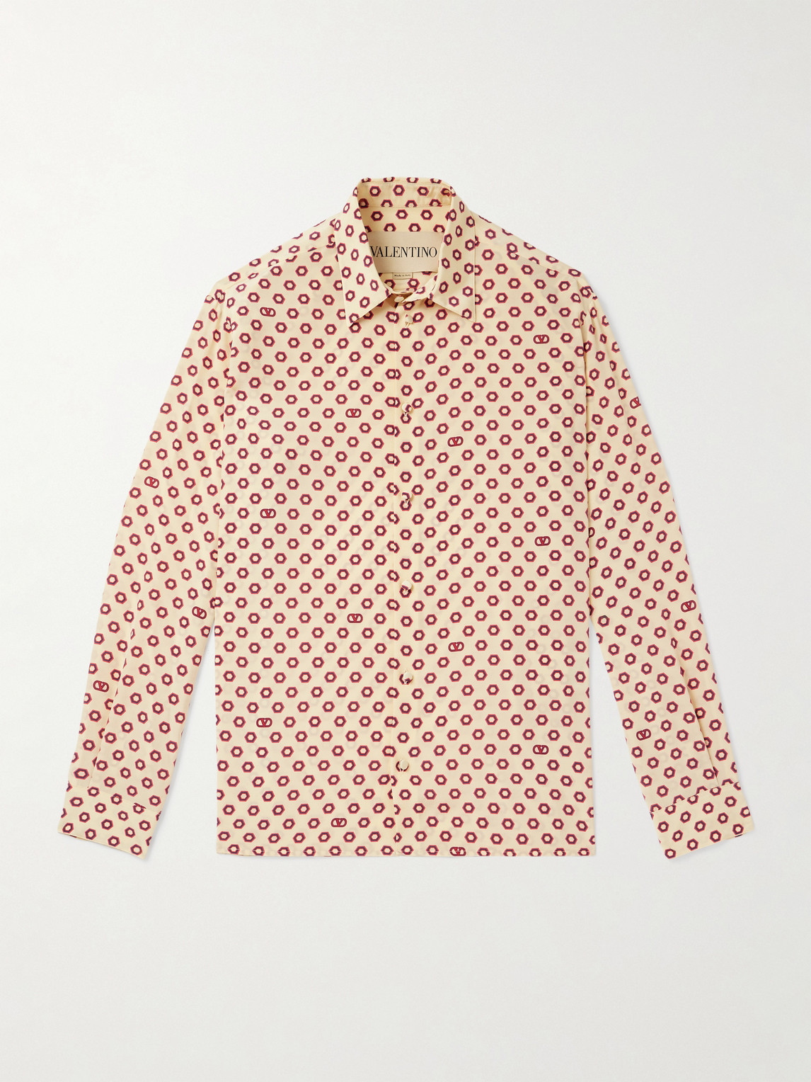 Valentino Garavani Printed Silk Crepe de Chine Shirt - Men