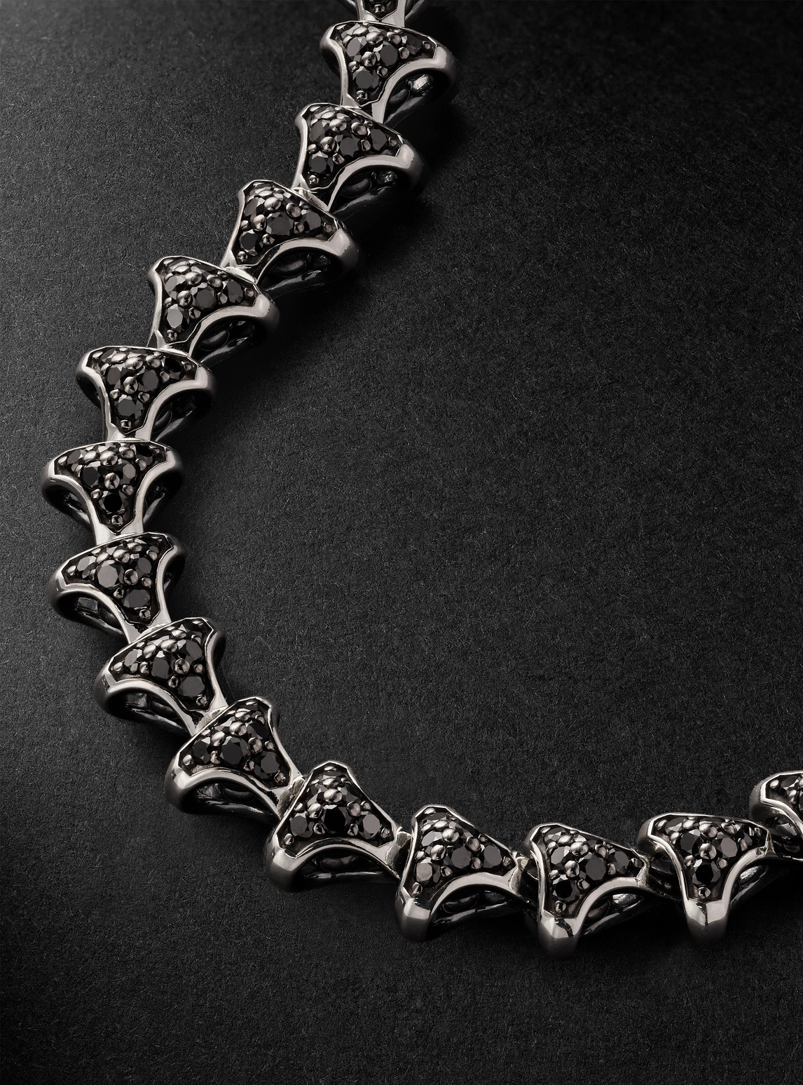  David Yurman - Armory Sterling Silver Diamond Necklace - Men - Silver 