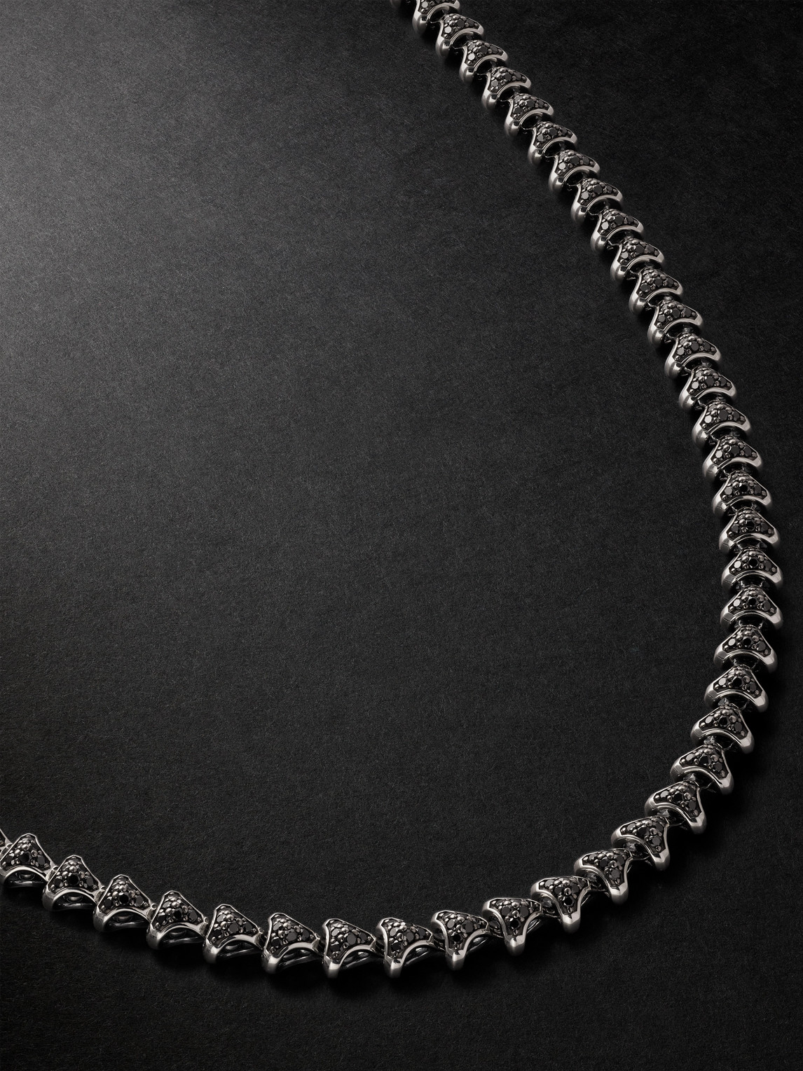 David Yurman Armory Sterling Silver Diamond Necklace - Men
