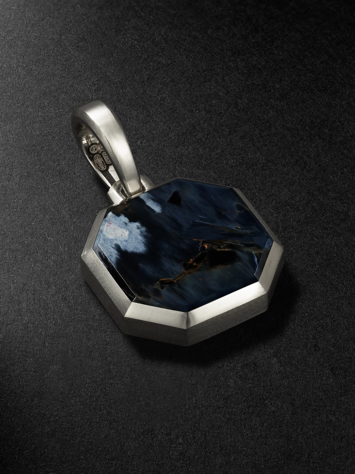 David Yurman Sterling Silver Pietersite Pendant - Men