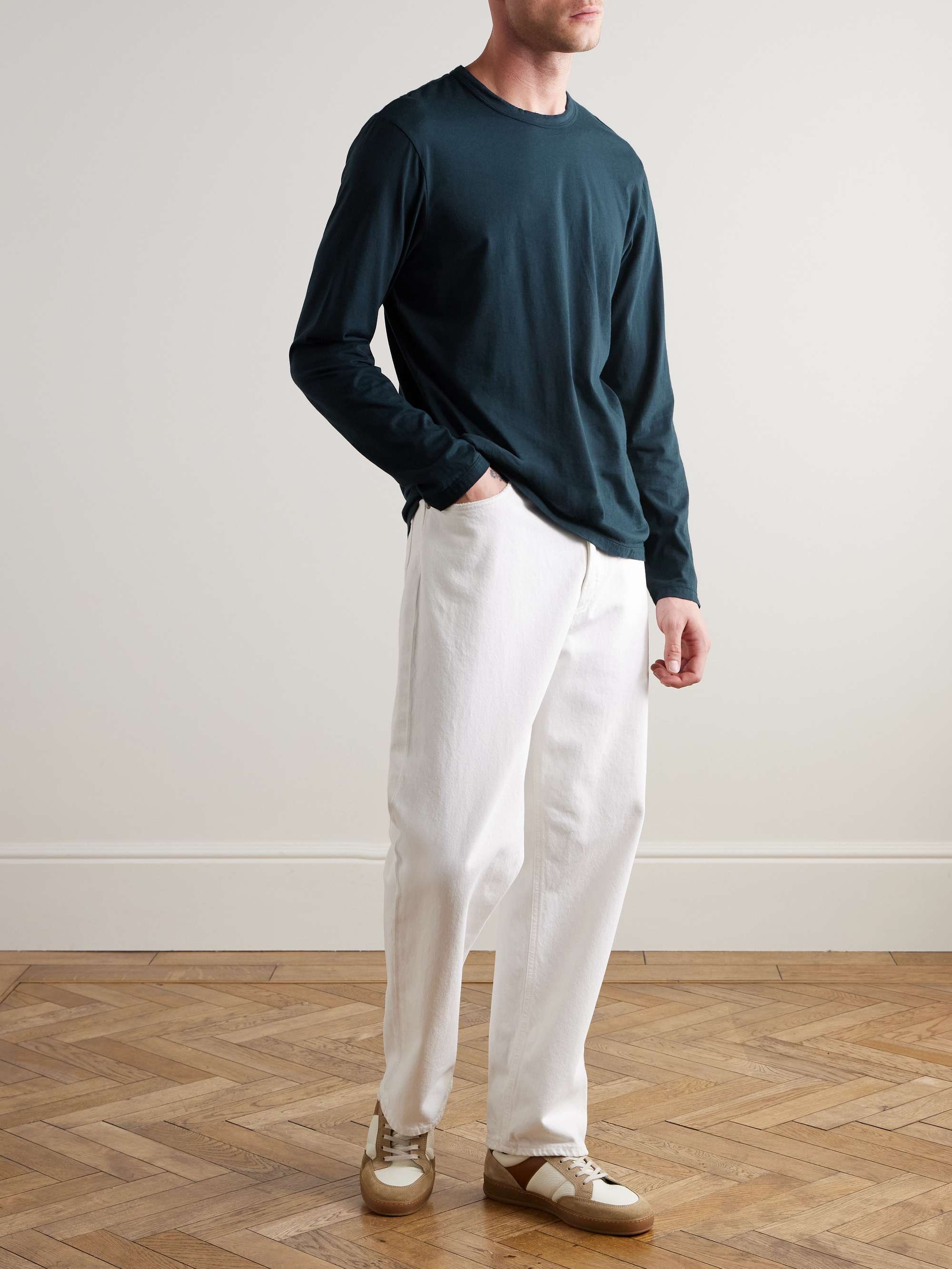 JAMES PERSE Lotus Slim-Fit Cotton-Jersey T-Shirt