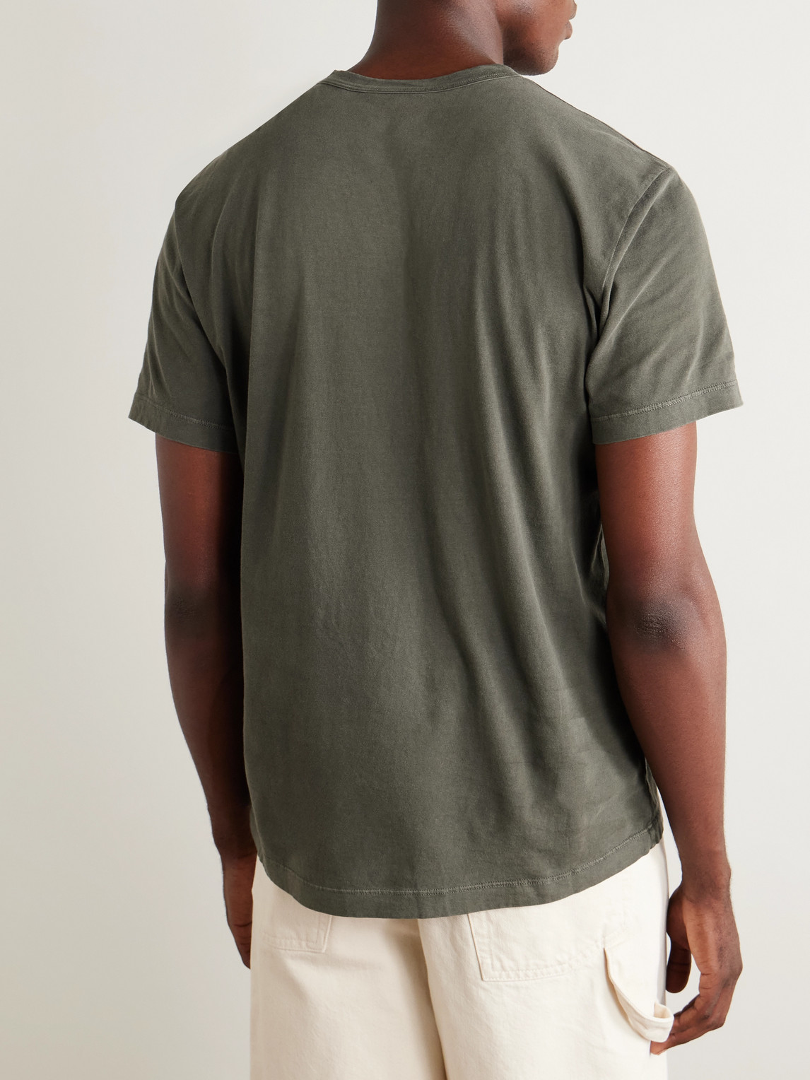 James Perse Combed Cotton-jersey T-shirt In Green