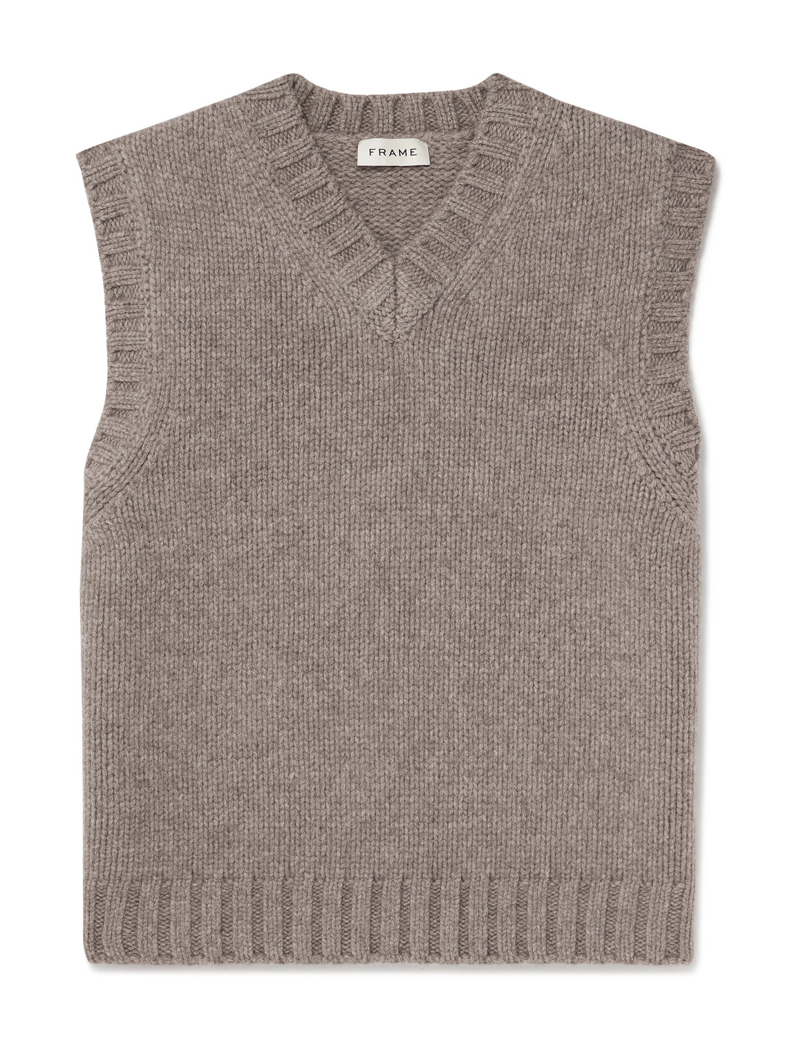Frame Yak And Merino Wool-blend Sweater Vest In Gray
