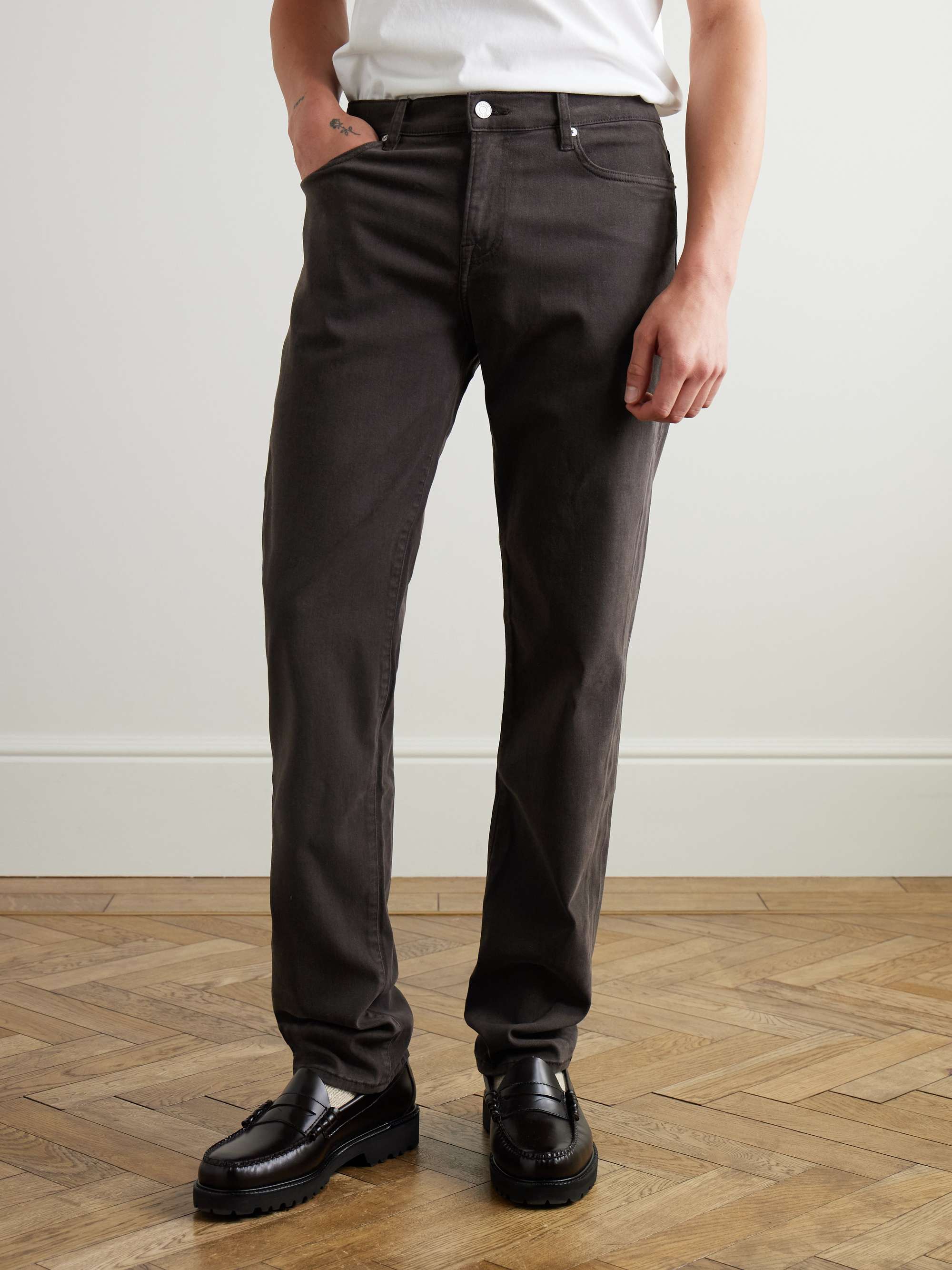 FRAME L'Homme Slim-Fit Stretch Lyocell-Blend Trousers