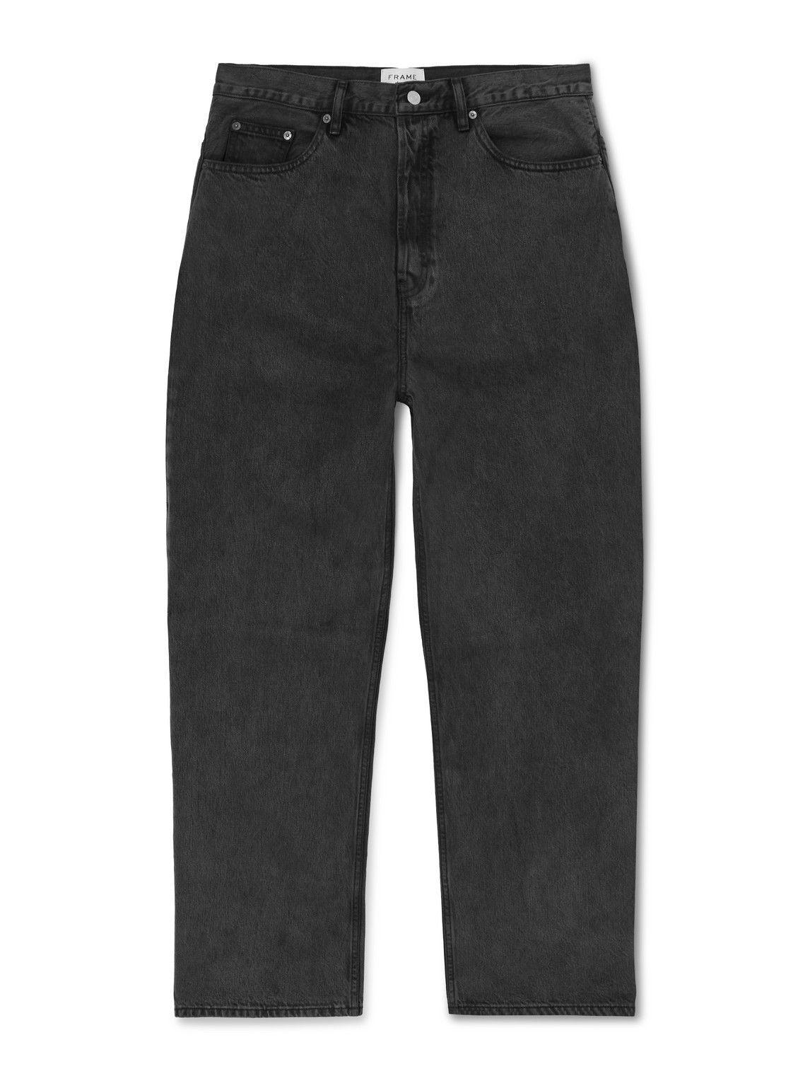 Frame Wide-leg Jeans In Gray