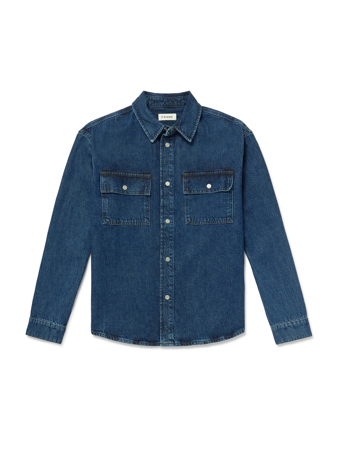 Frame Denim Shirt In Blue