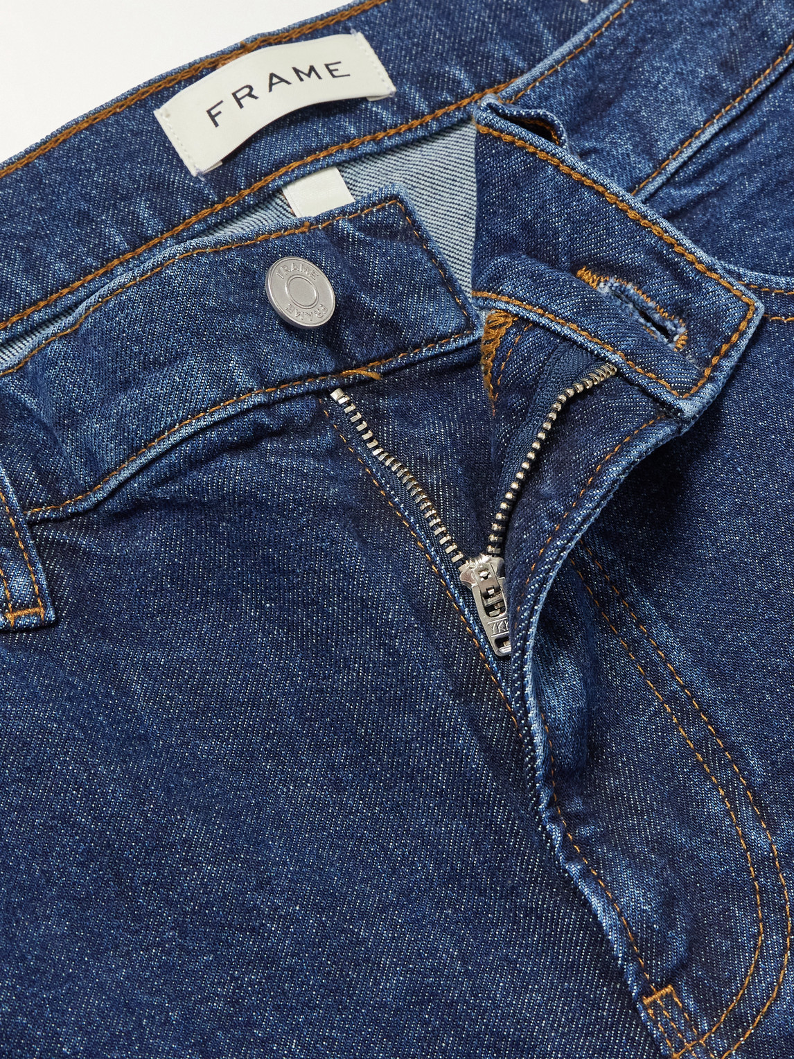 Frame Jetset Modern Straight Denim Jeans In Blue