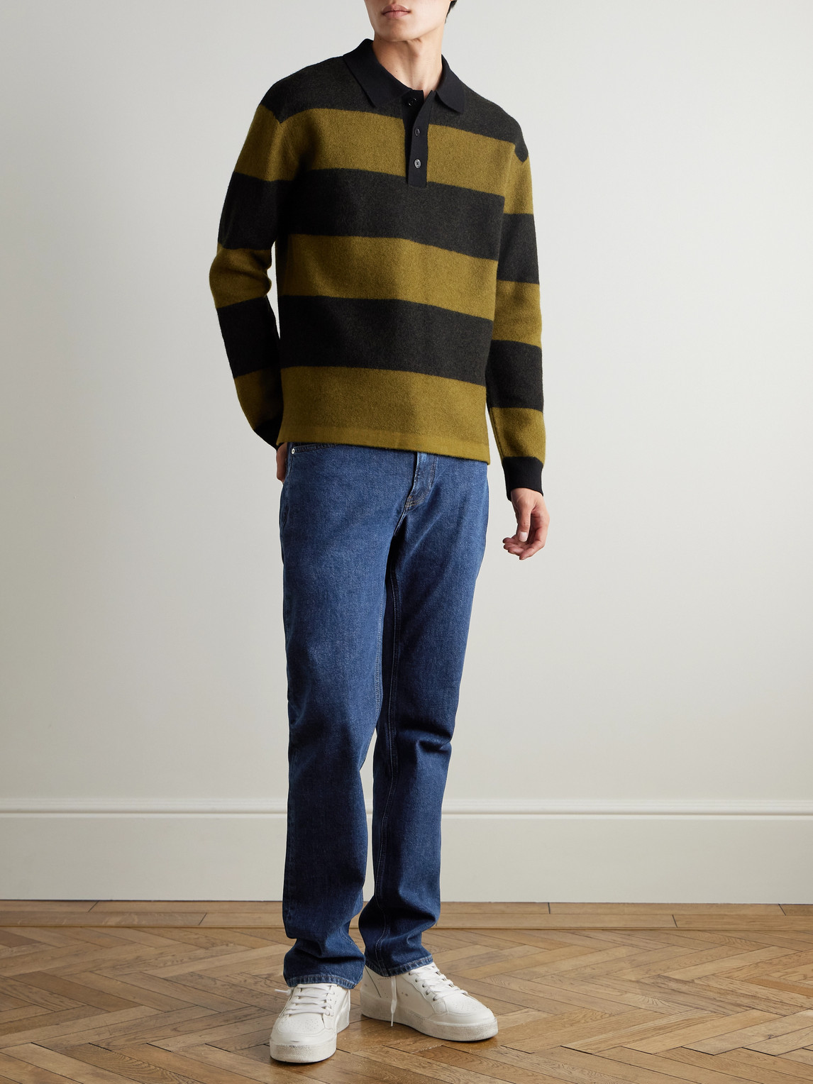 Frame Jetset Modern Straight Denim Jeans In Blue