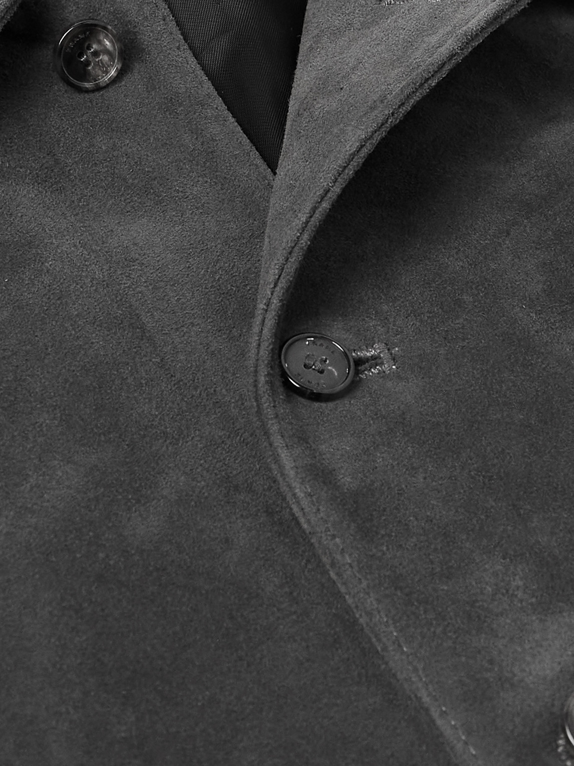 Frame Suede Bomber Jacket In Black