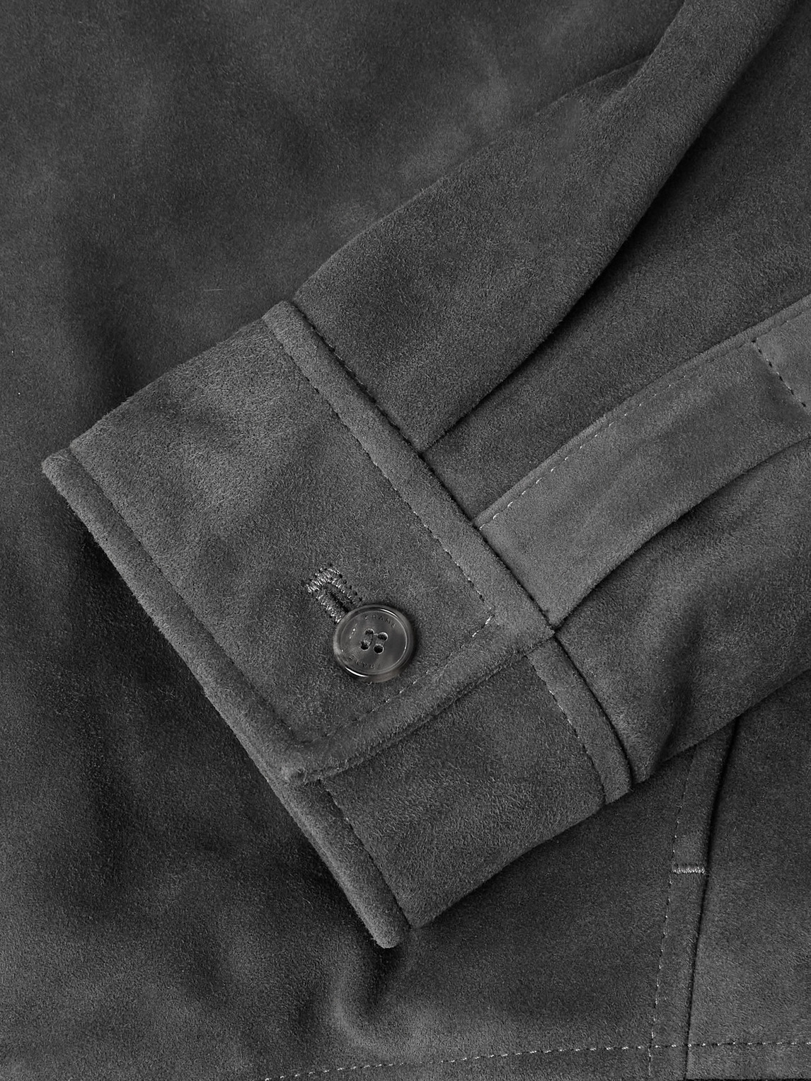 Frame Suede Bomber Jacket In Black