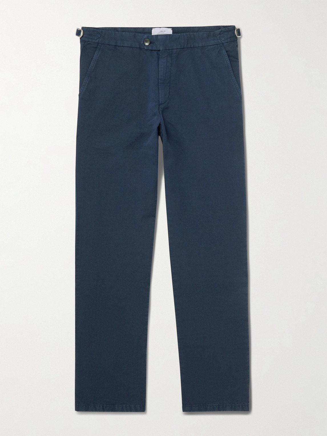 MR P. Mike Straight-Leg Organic Cotton and Linen-Blend Twill Trousers - Men