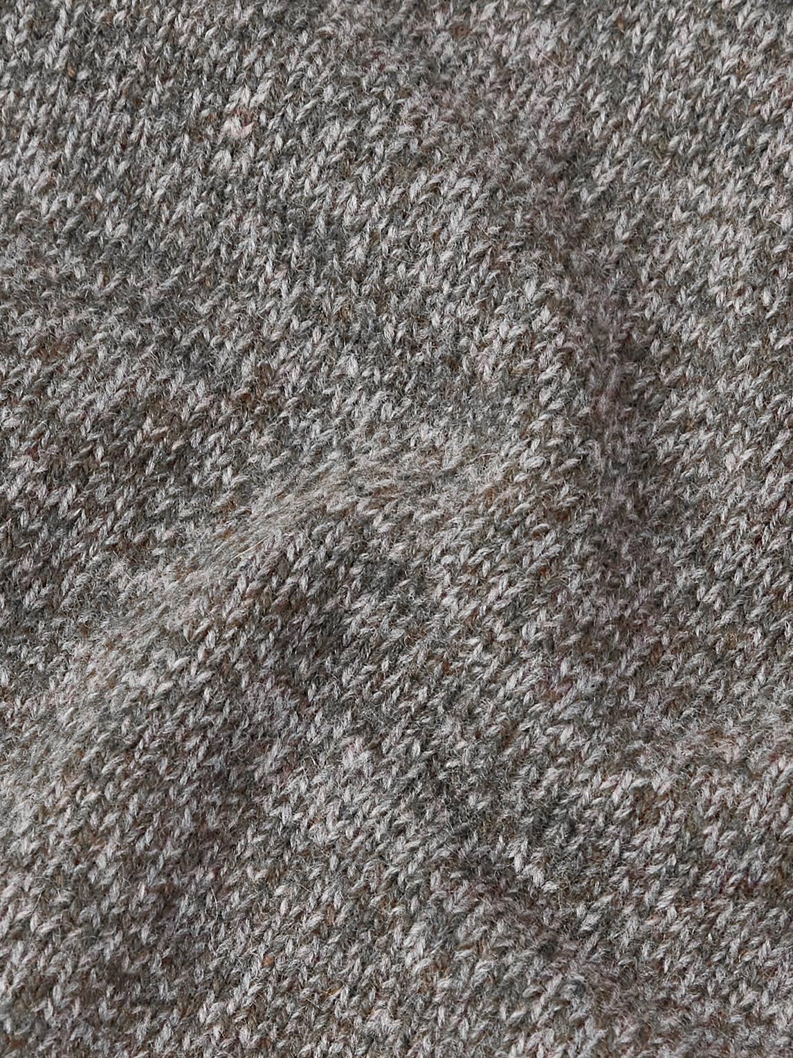 Officine Generale Marl Wool And Cashmere-blend Sweater In Gray