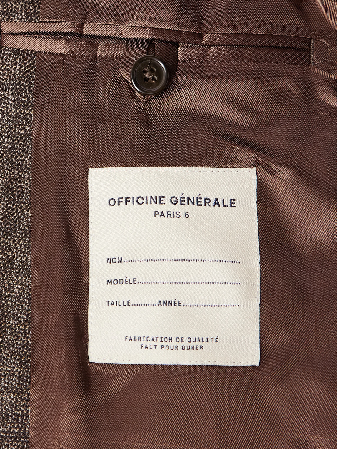 Officine Generale Michel Checked Virgin Wool Suit Jacket In Multi