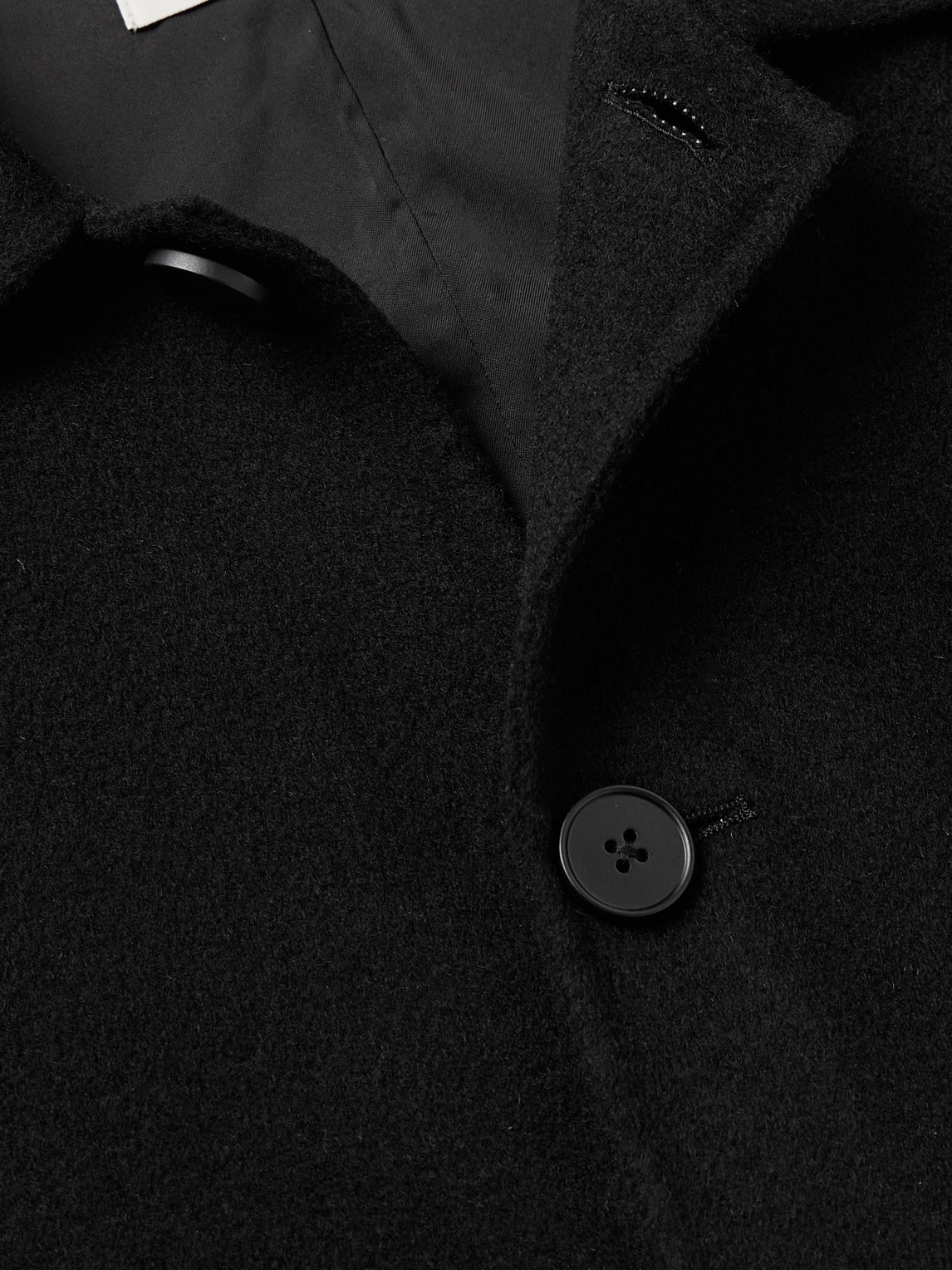 Officine Generale Bryce Wool-felt Coat In Black