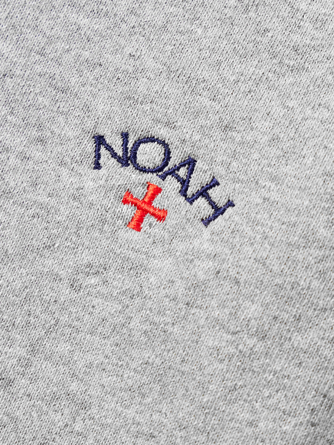 Noah Core Tapered Logo-embroidered Cotton-jersey Sweatpants In Gray