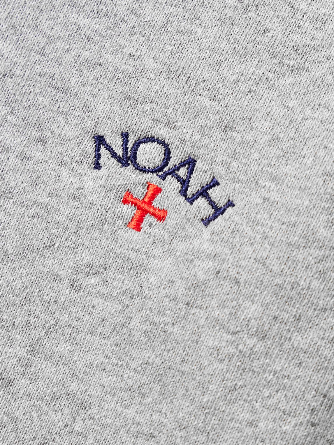 Noah 코어 테이퍼드 로고 자수 면 저지 스웨트팬츠
