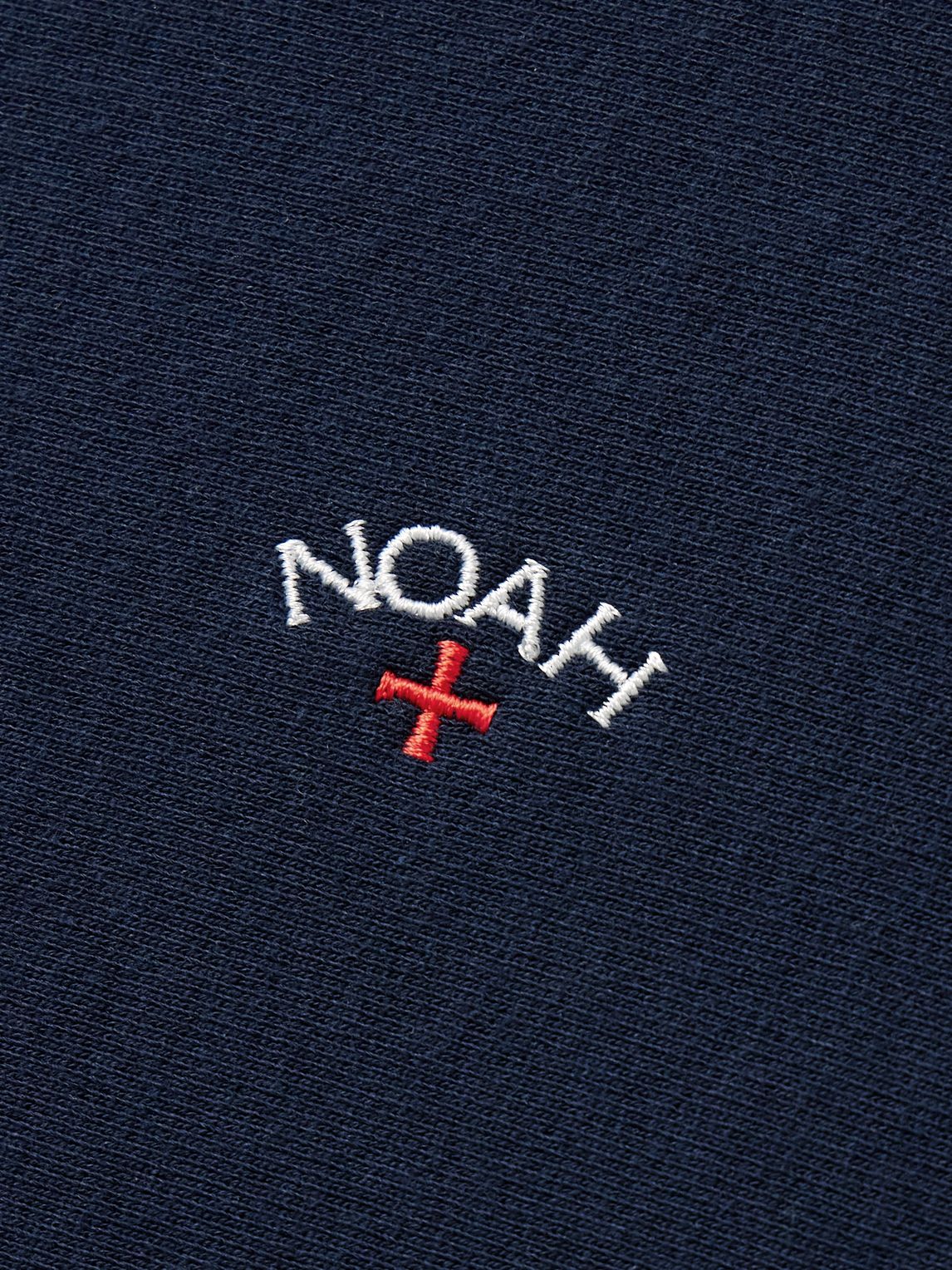 Noah 로고 자수 면 저지 스웨트셔츠