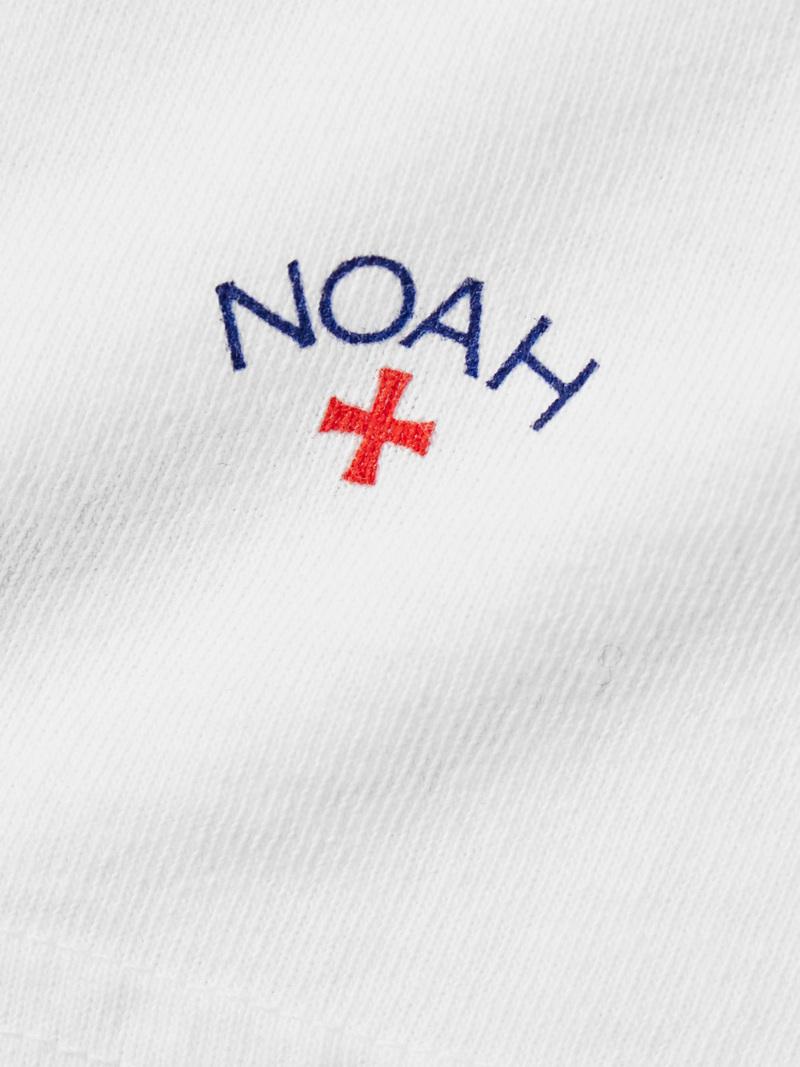 Noah Logo-print Recycled Cotton-jersey T-shirt In White