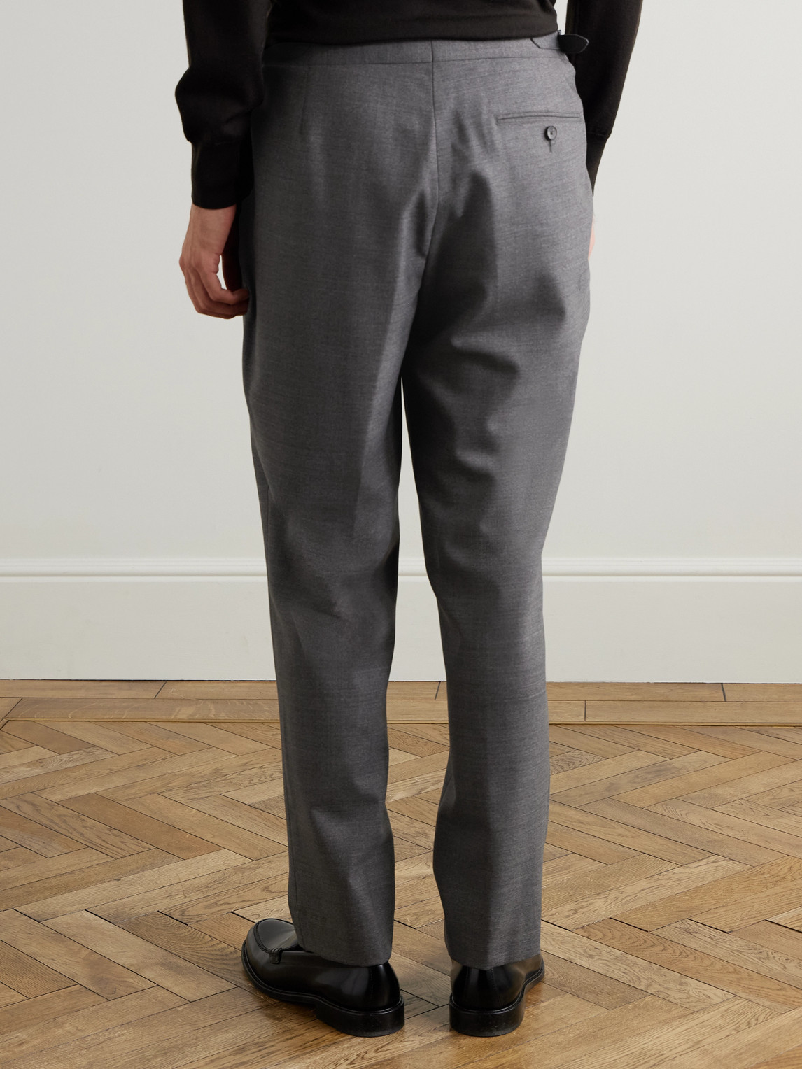  Mr P. - Steve Pleated Wool Tapered Trousers - Men - Gray - 28 
