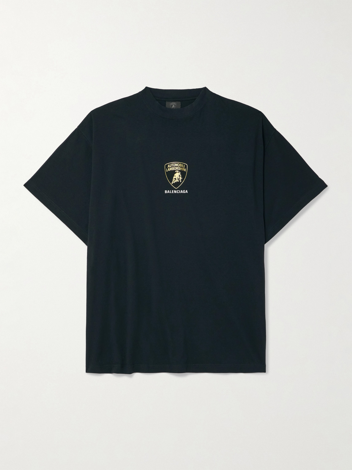 Balenciaga Lamborghini Oversized Printed Cotton-Jersey T-Shirt - Men