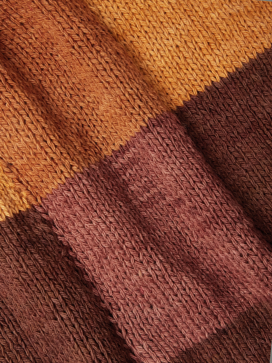  Kartik Research - Jacquard-knit Wool Sweater - Men - Orange - S 
