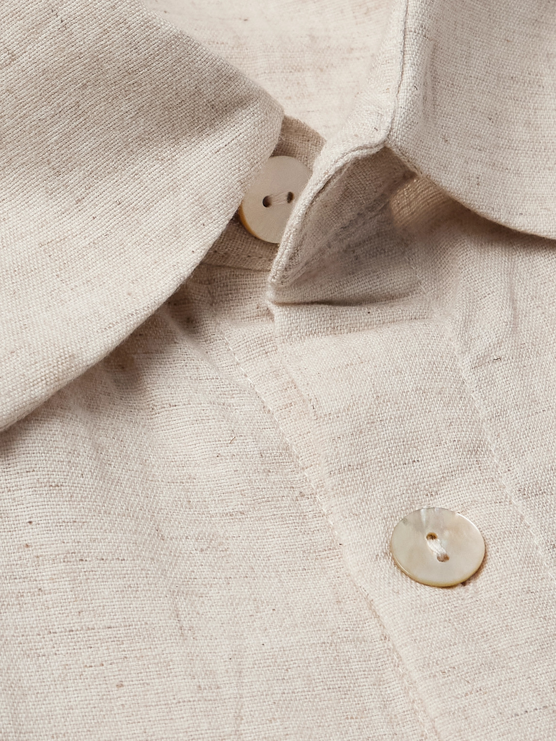 Kartik Research Rabari Embroidered Cotton Shirt In Neutral