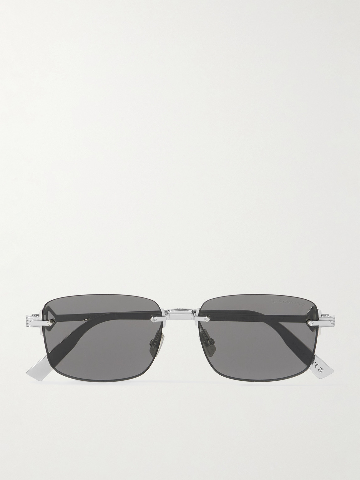 DIOR Eyewear CD Diamond S11U Rectangular-Frame Rimless Silver-Tone Sunglasses - Men - Women's Accessories