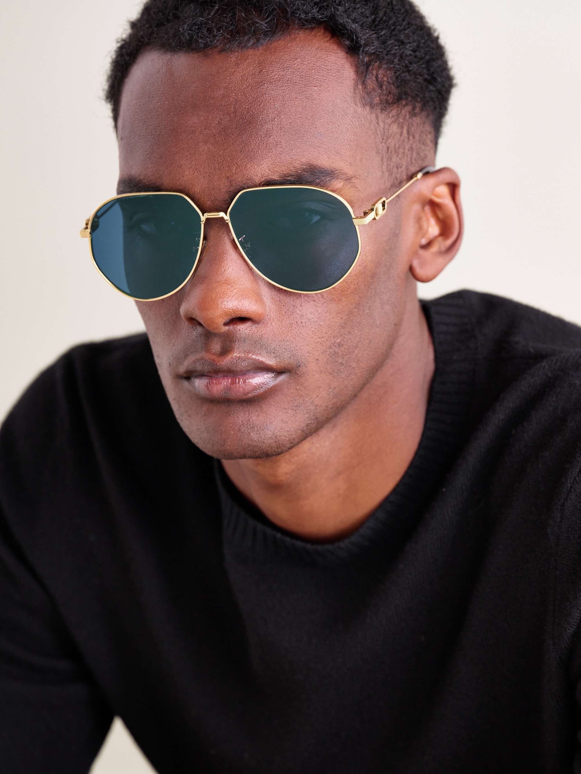DIOR EYEWEAR CD Link A1U Round-Frame Silver-Tone Sunglasses