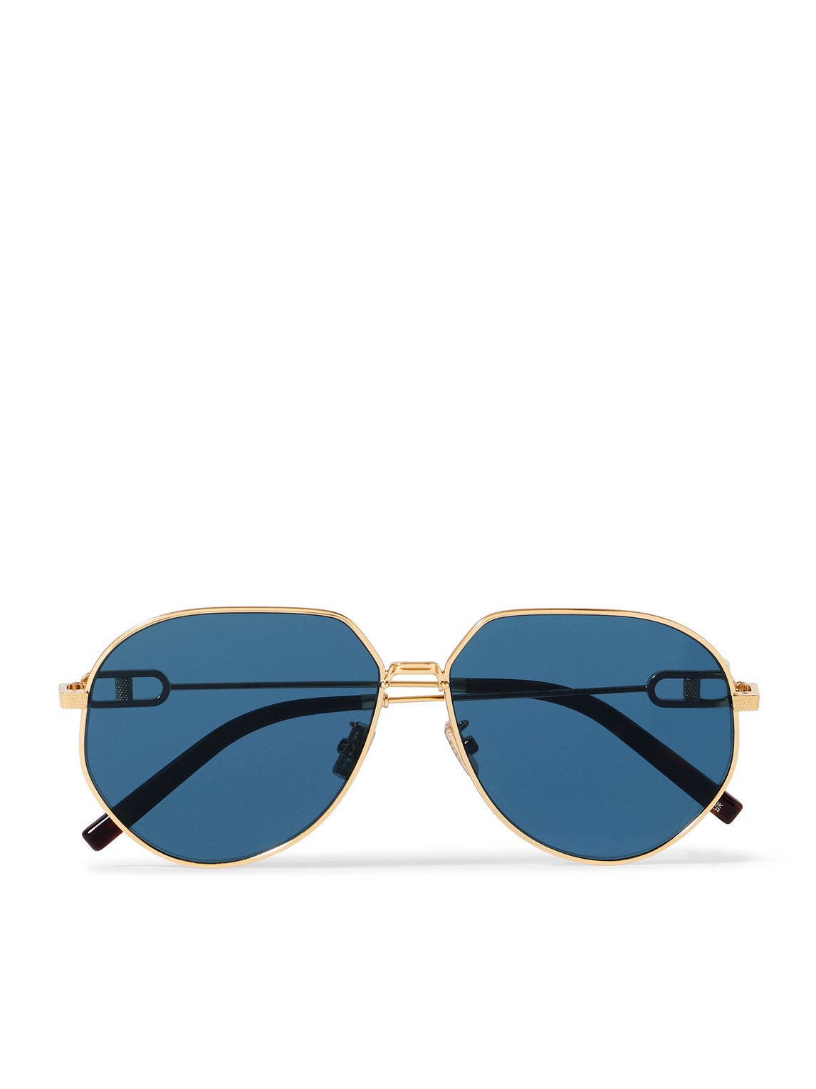 Dior Cd Link A1u Round-frame Gold-tone Sunglasses