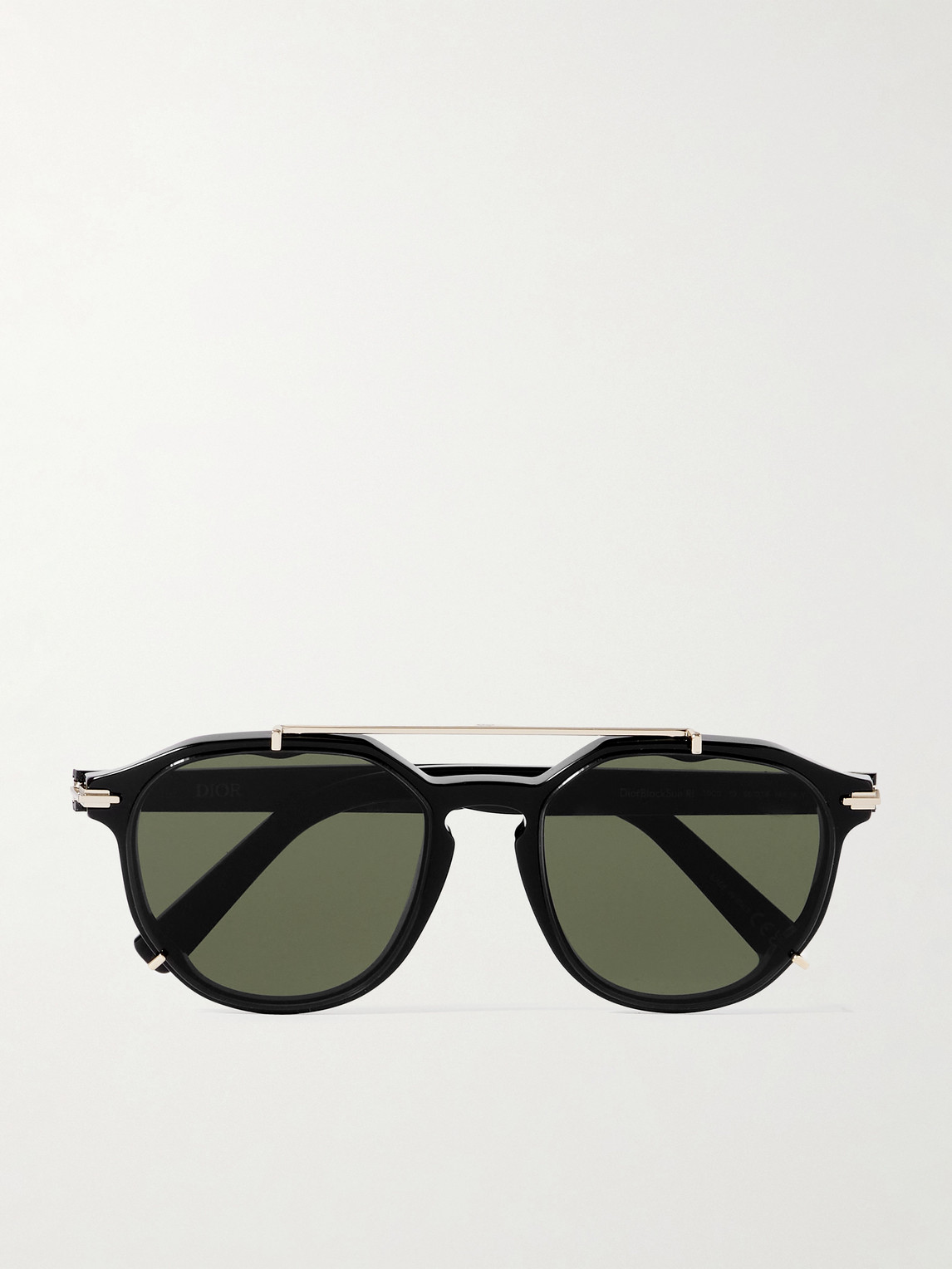 DIOR Eyewear DiorBlackSuit RI Aviator-Style Acetate and Gold-Tone Sunglasses - Men