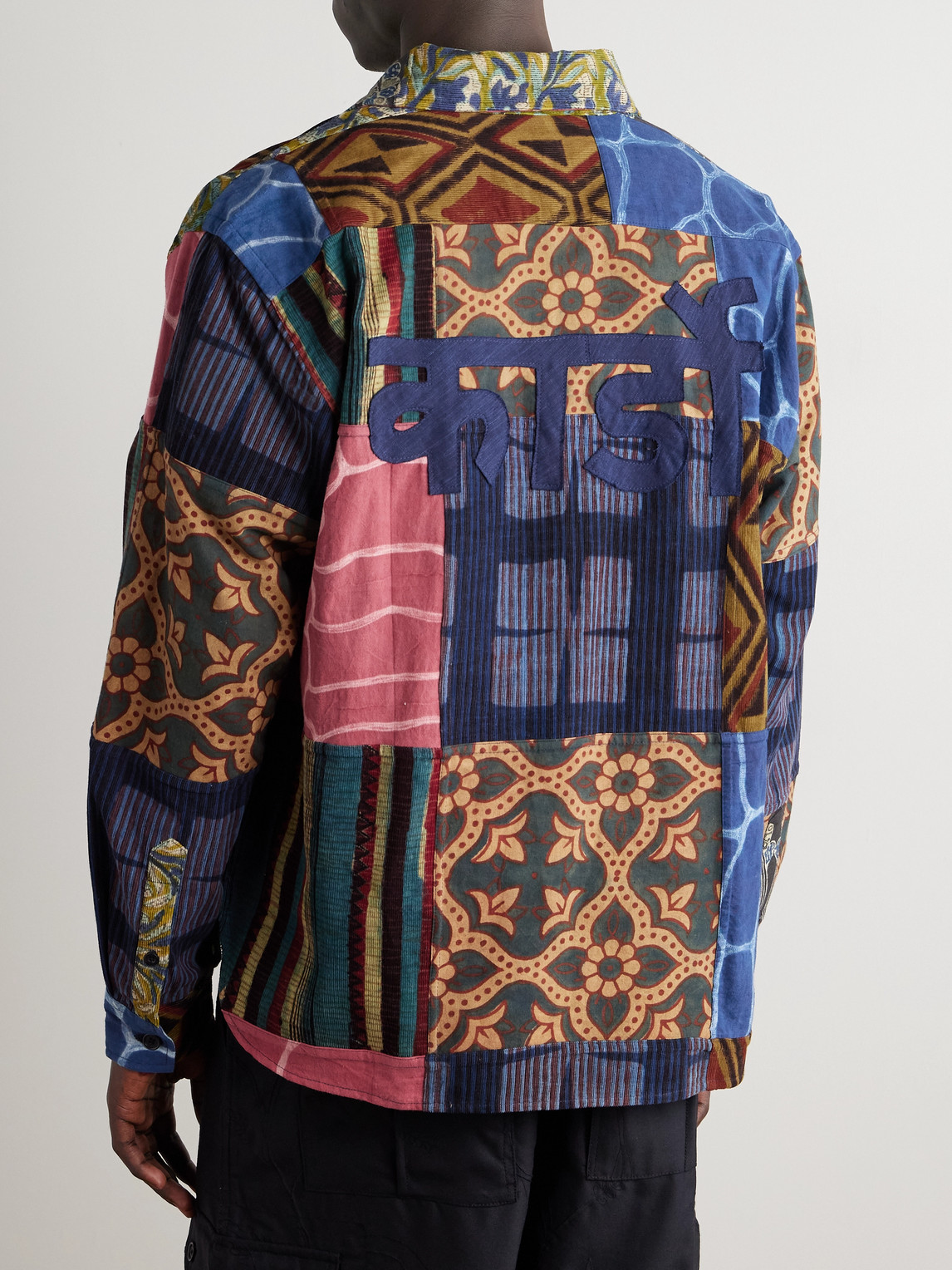 Kardo Luis Printed Patchwork Cotton Shirt In Multi