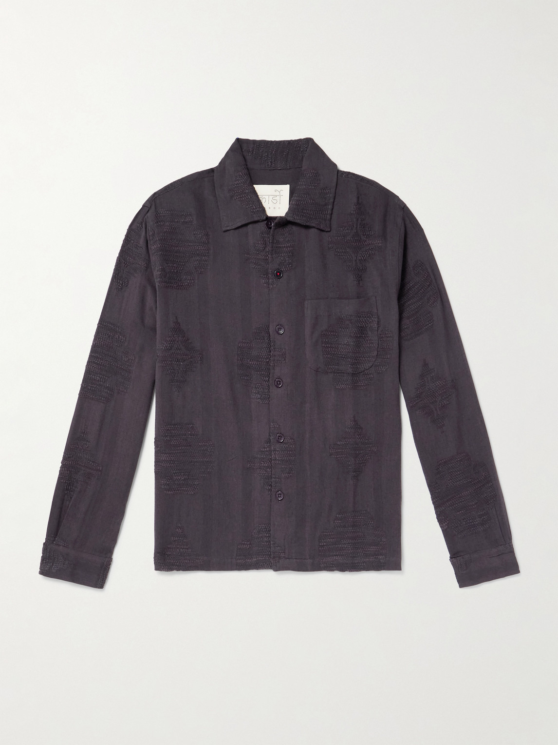 Kardo artin Cotton-Jacquard Shirten