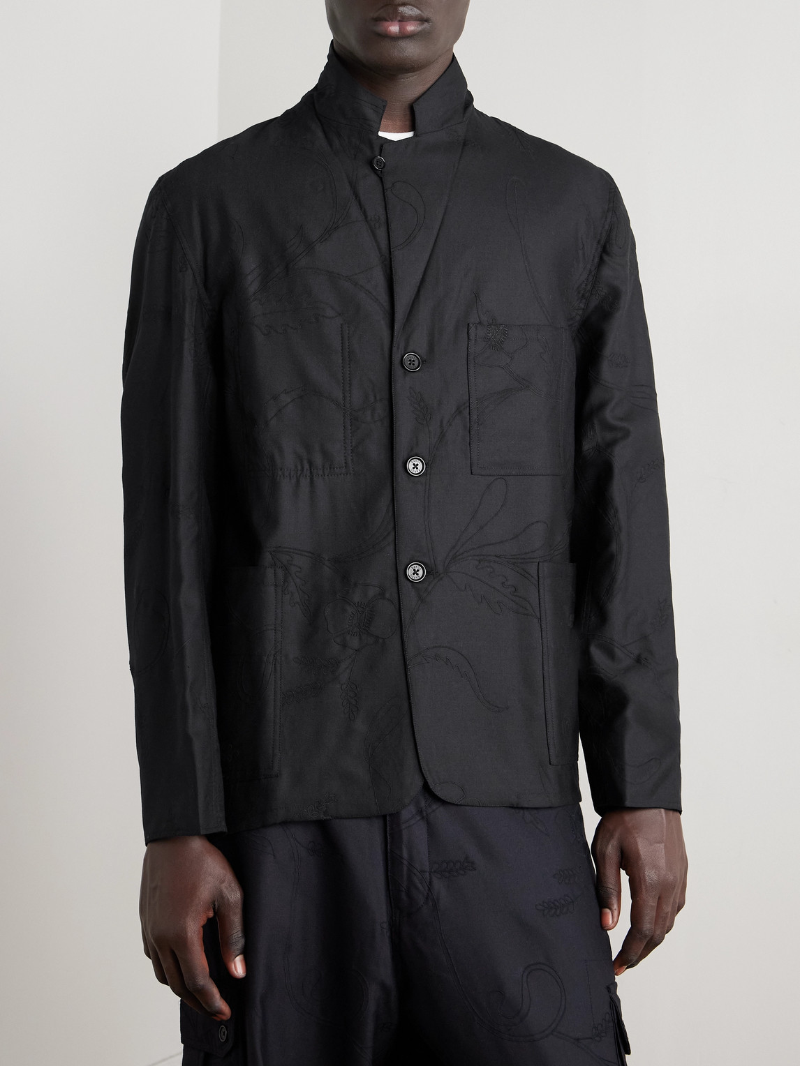  Kardo - Somesh Checked Cotton Blazer - Men - Black - Xl 