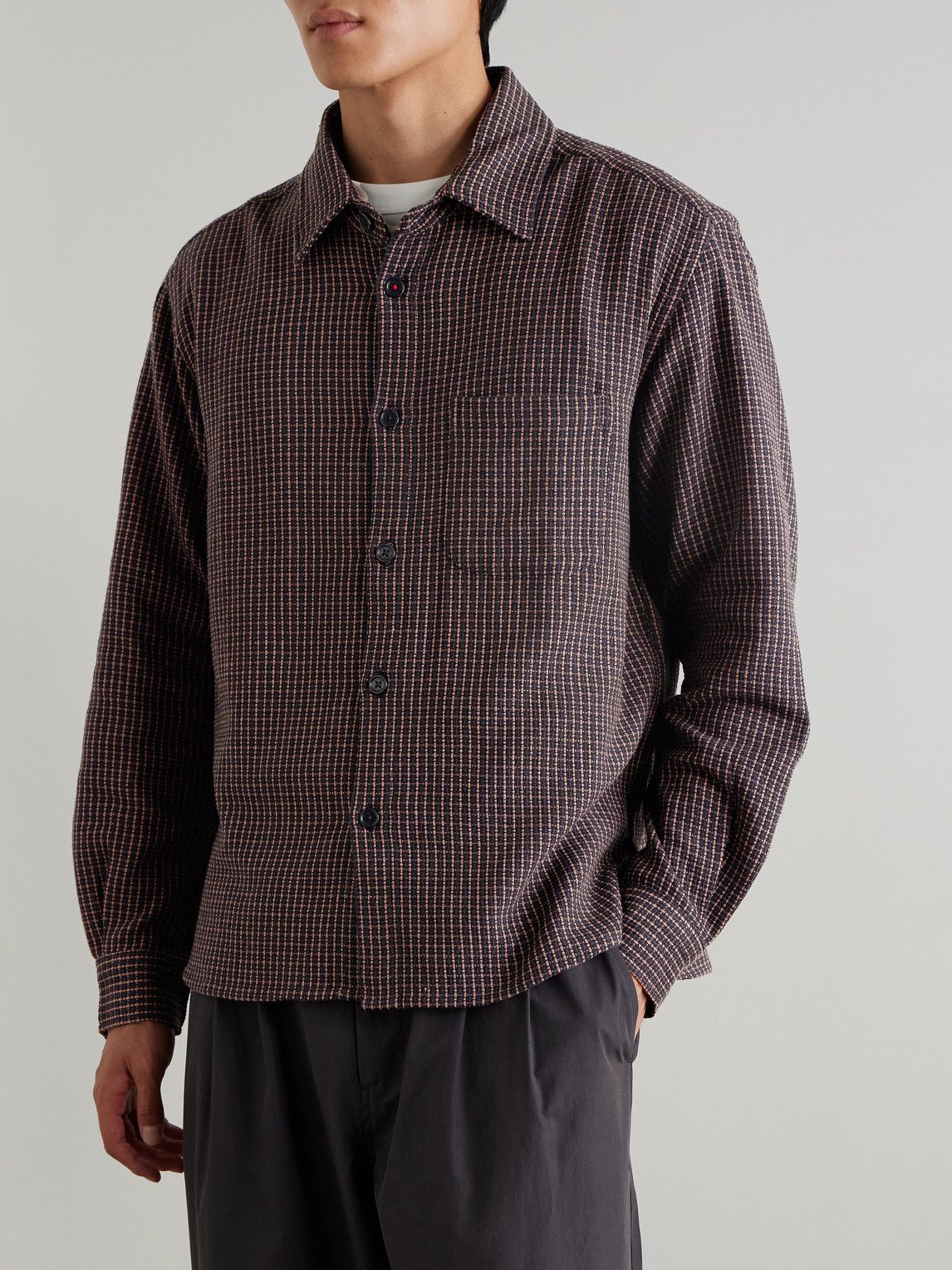  Kardo - Luis Checked Cotton Shirt - Men - Brown - M 
