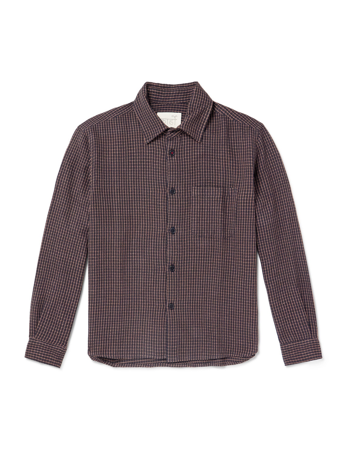 Kardo Luis Checked Cotton Shirt In Pink