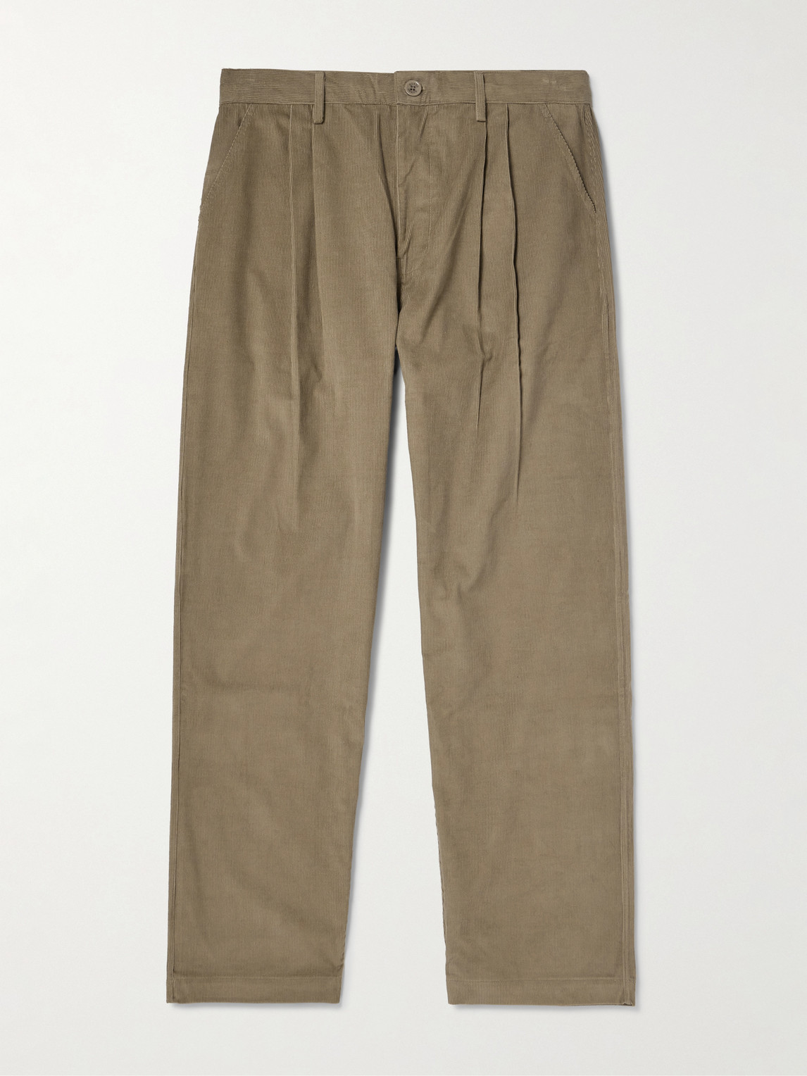 Kardo Antonio Straight-leg Cotton-corduroy Trousers In Brown